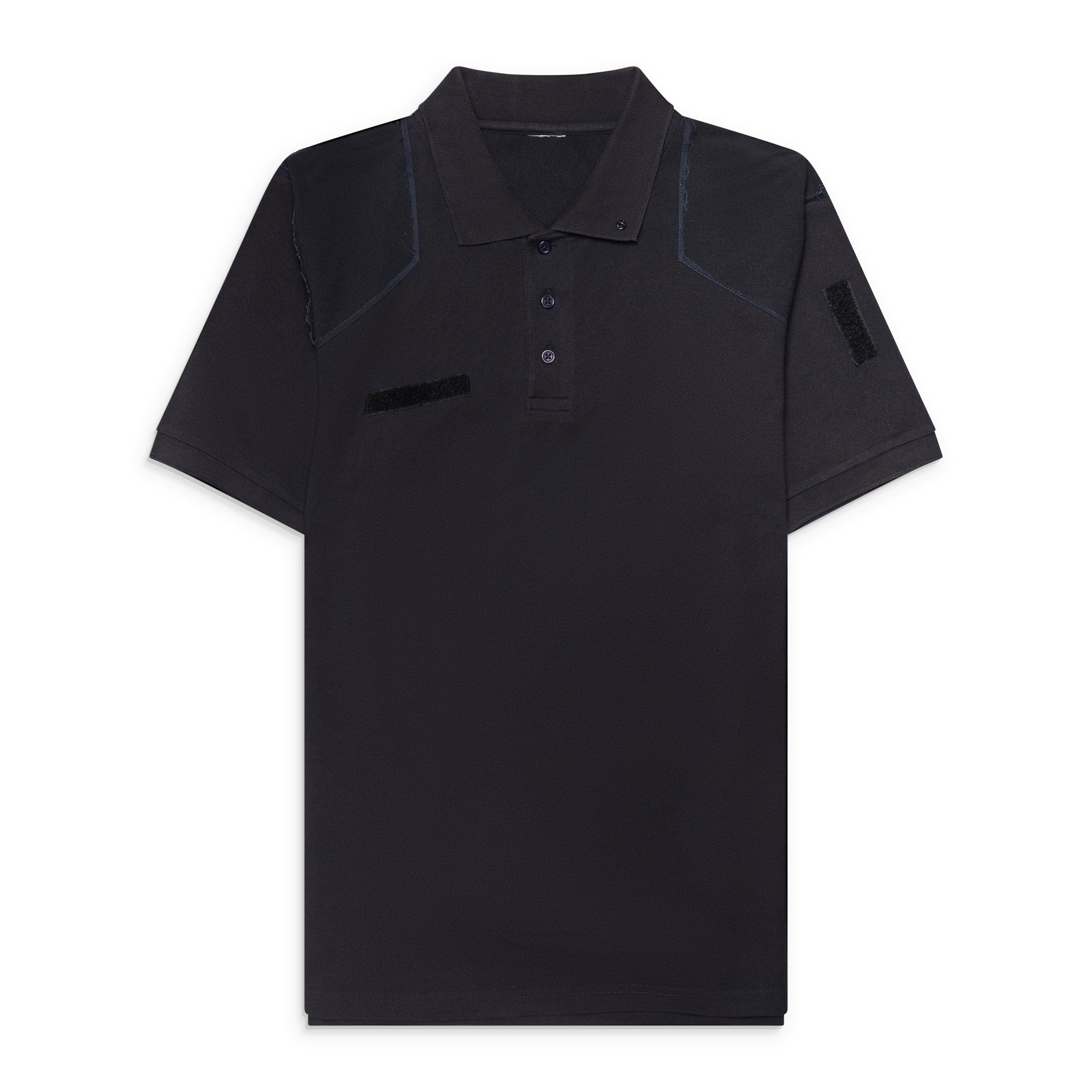 Prototypes Cut Up Military Polo Black