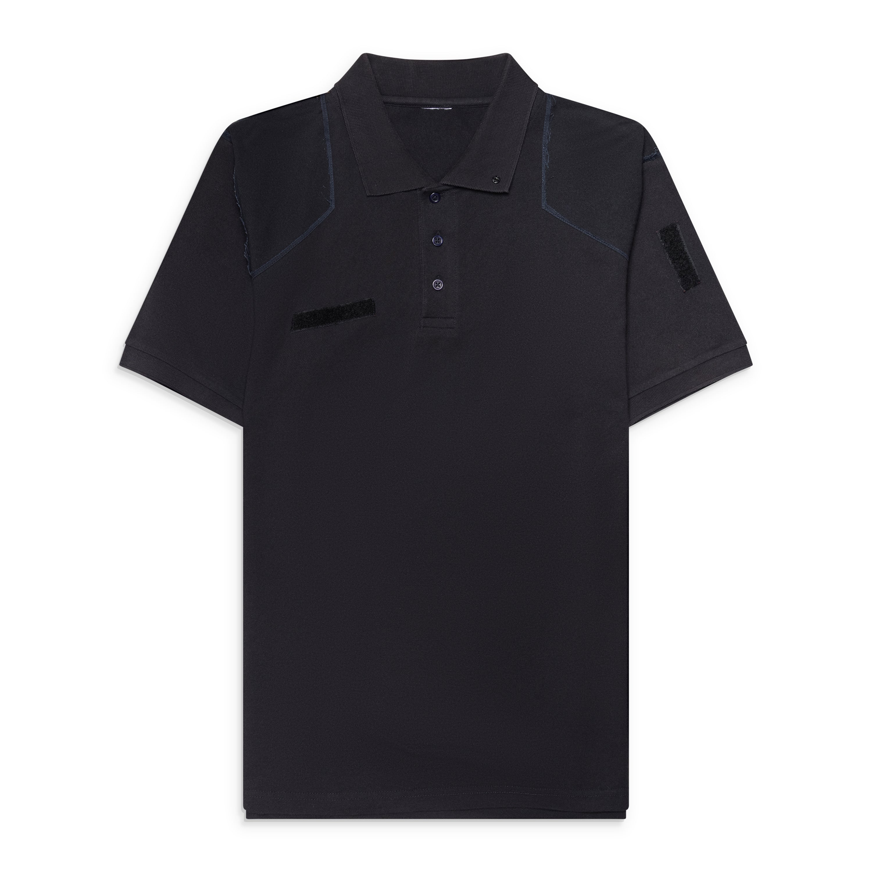 Prototypes Cut Up Military Polo Black