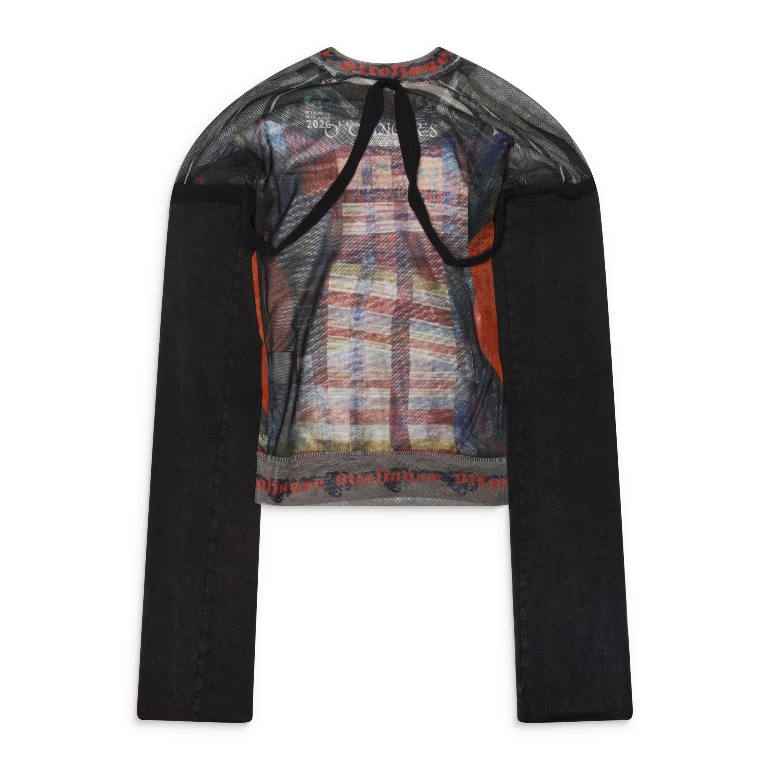 Ottolinger Racing Plaid Mesh Hybrid Longsleeve Multicolor