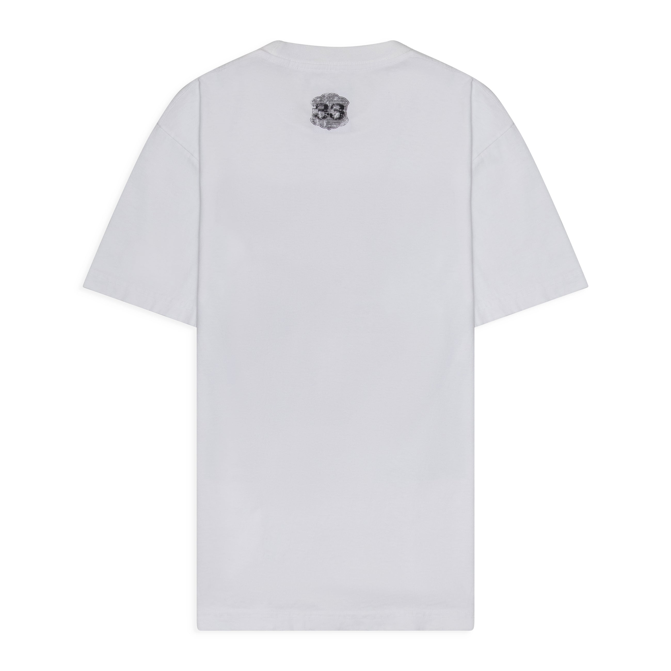 Thirty Three Plus Sweet Sweet Back Tee White + Blue