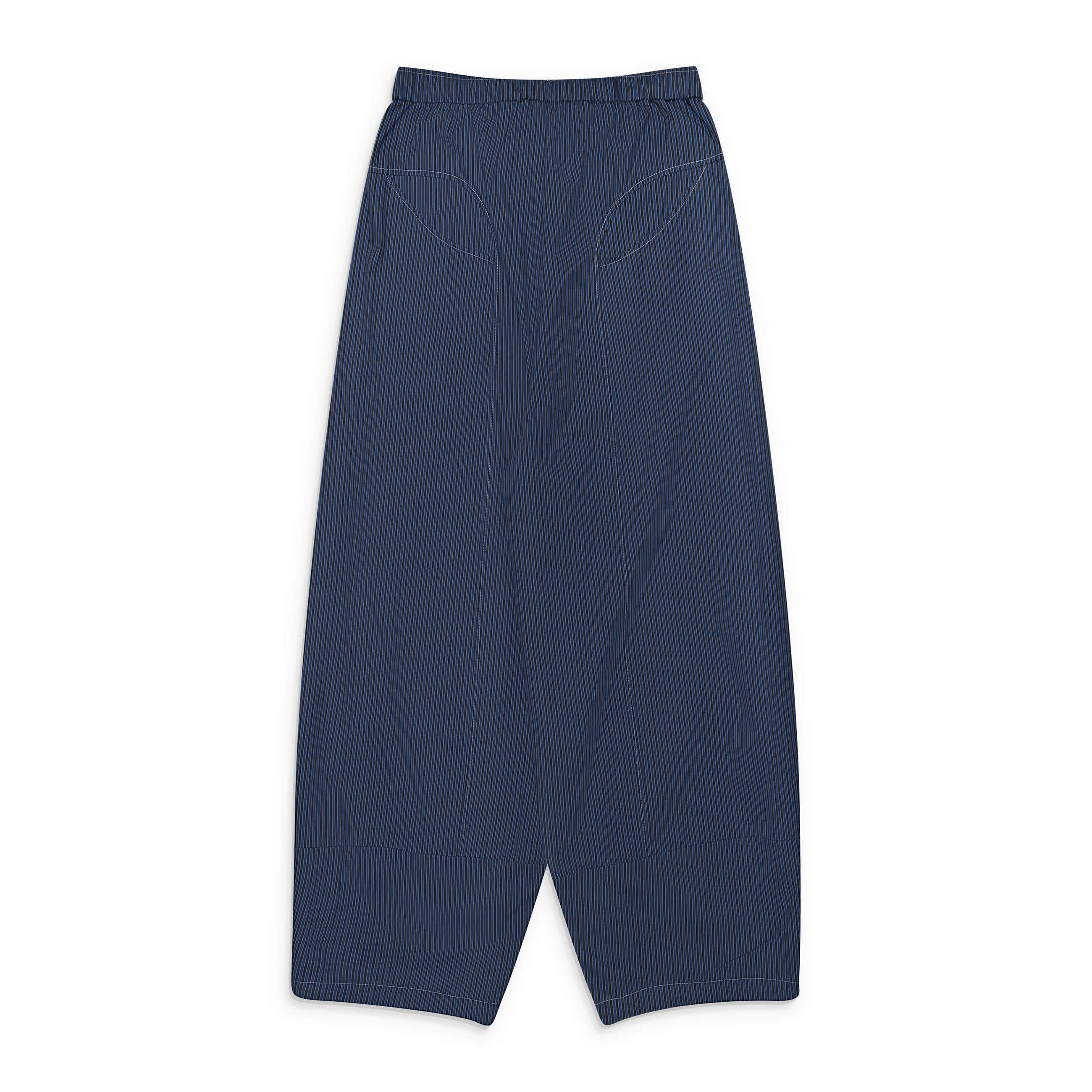 Namesake Folding Wide Swim Trousers Royal Stripe Blue
