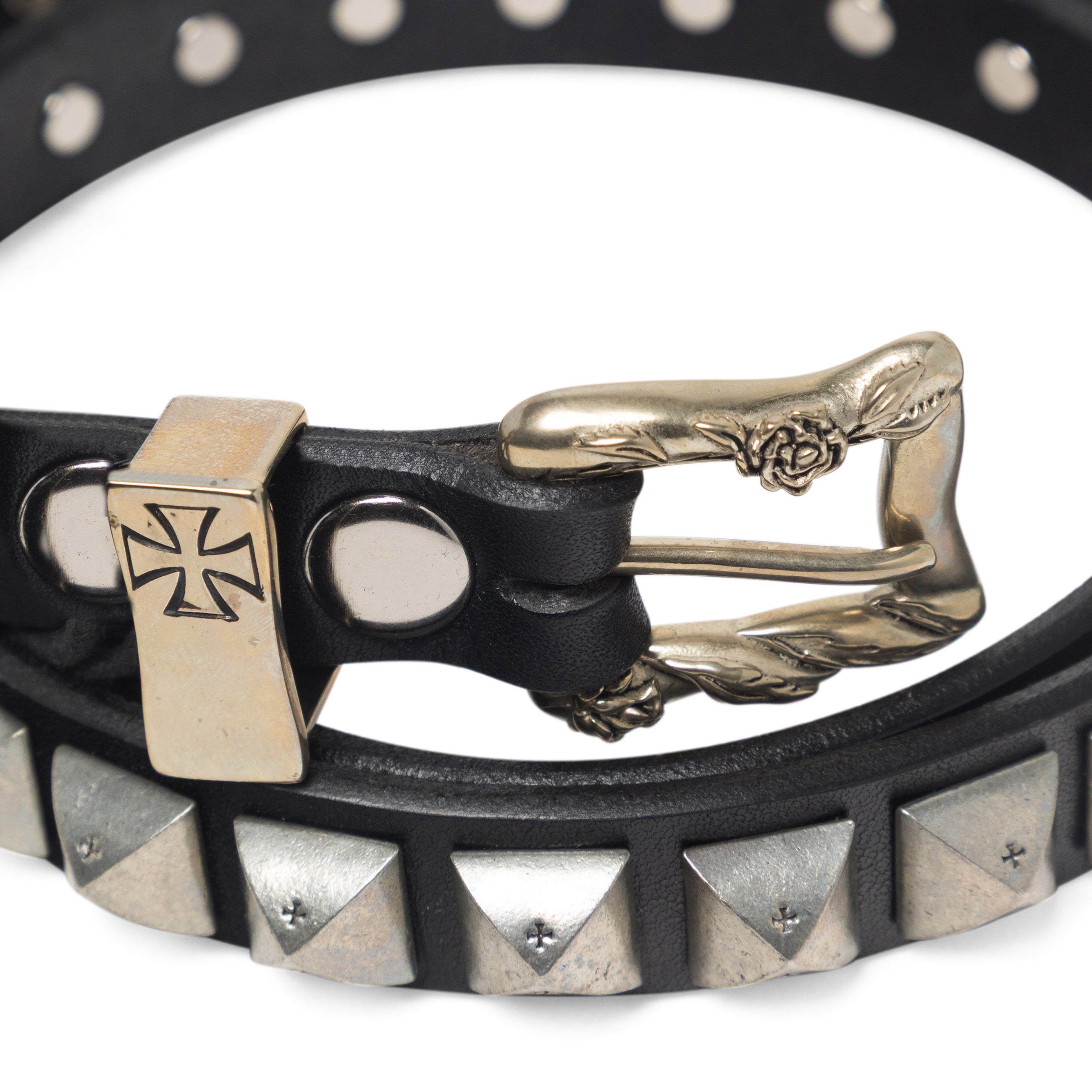 Enfants Riches Deprimes Micro Studded Belt Black