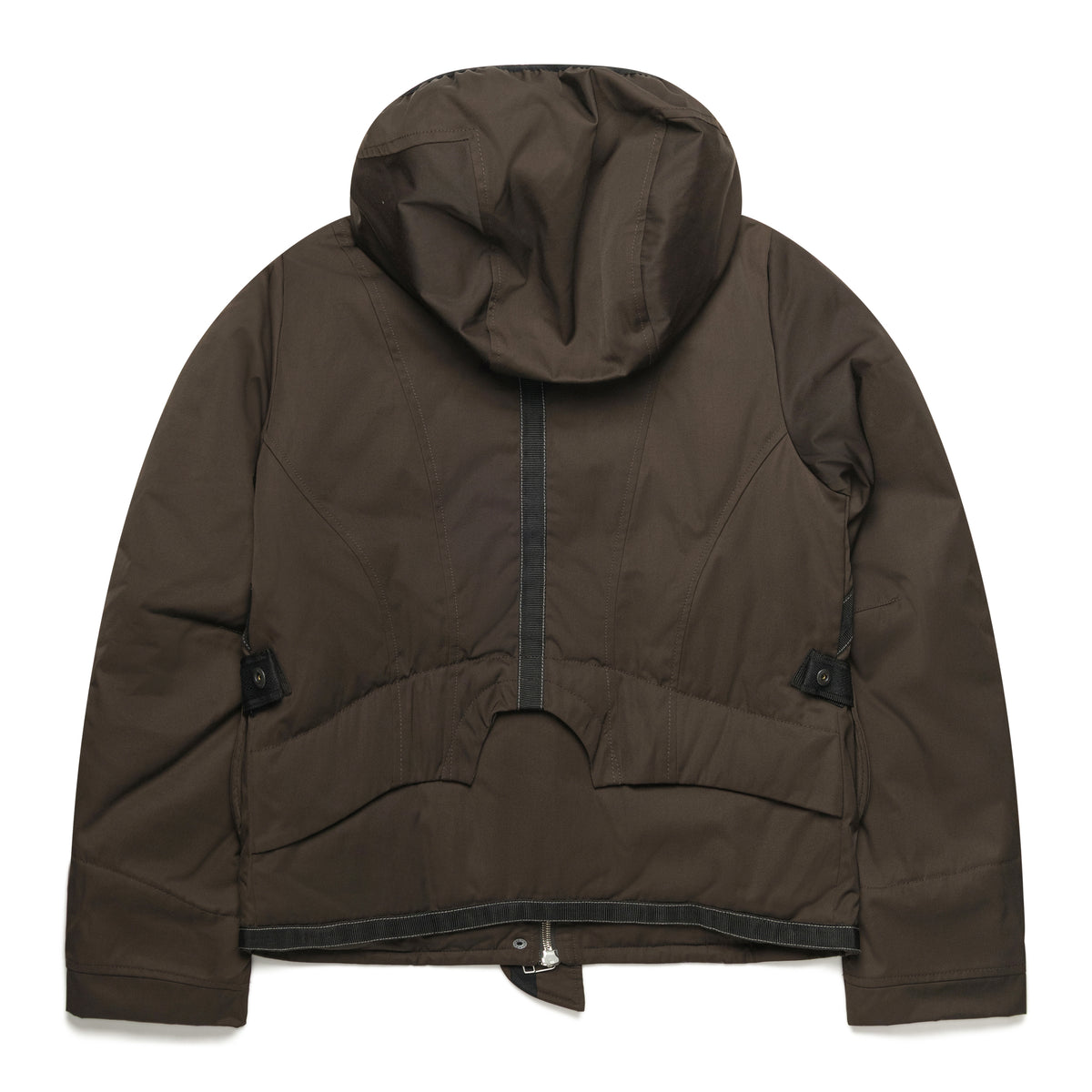 FFFPostalservice Bondage Flight Puffer Jacket Brown