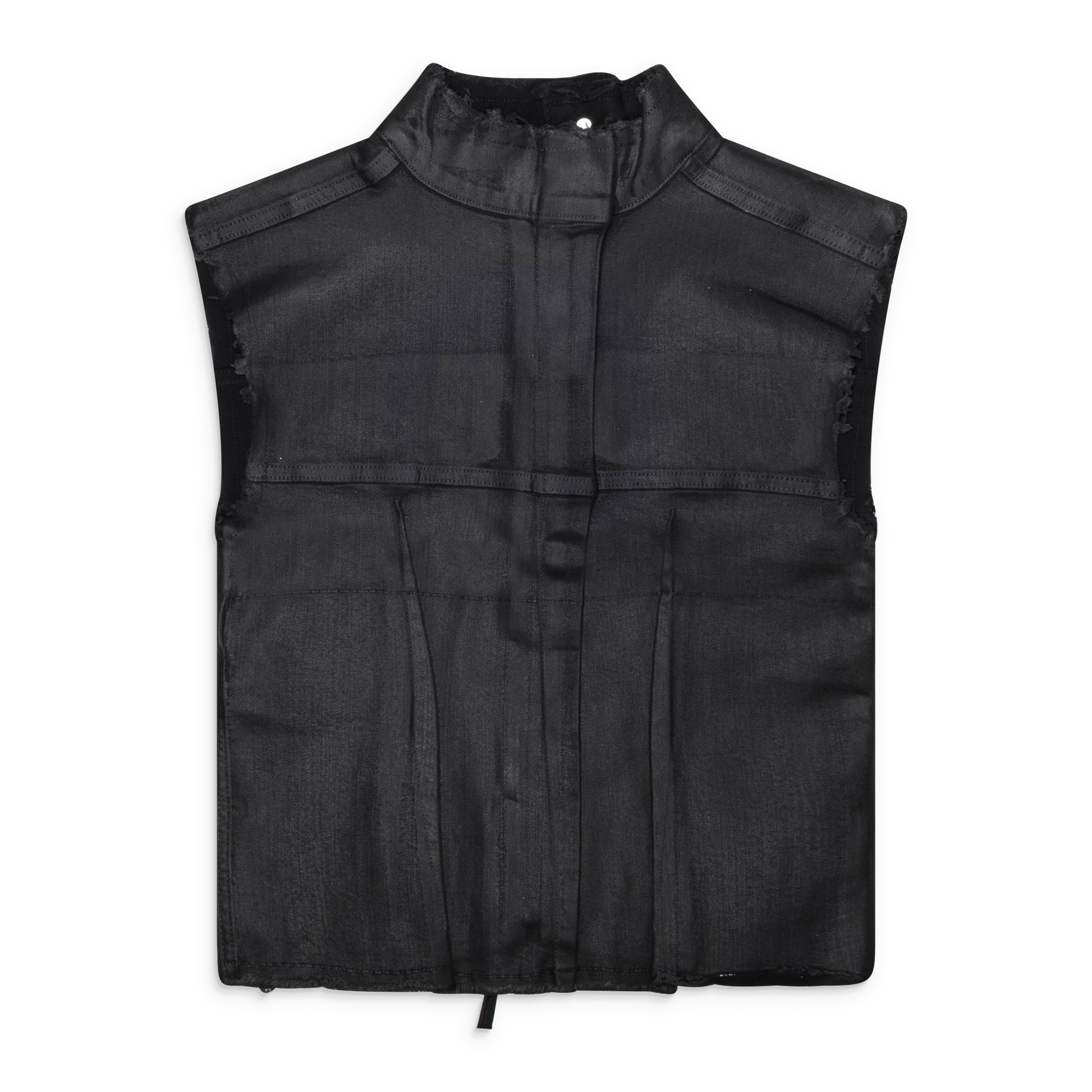 Ottolinger Glazed Denim Zip Top Black