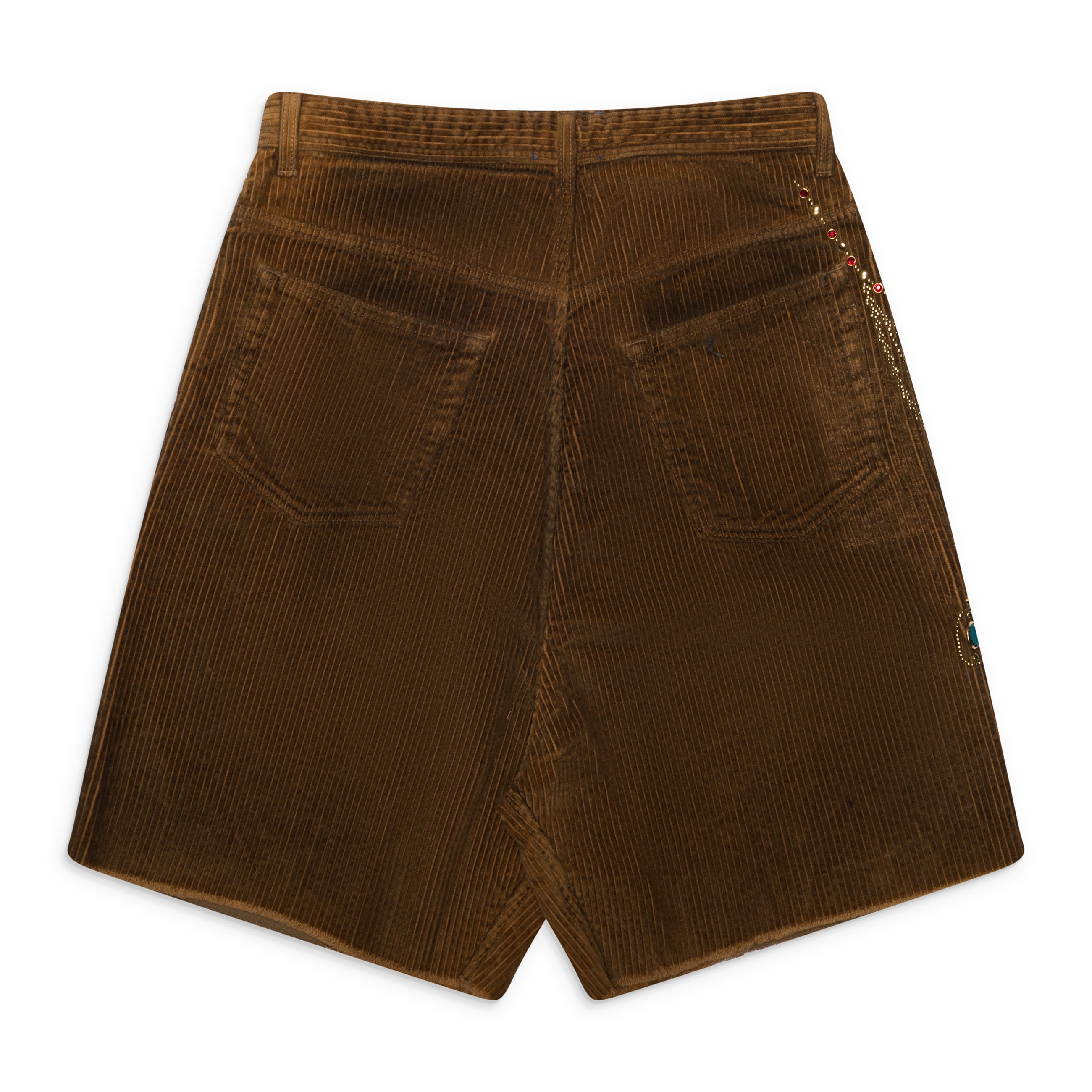 Ercole Studio Pathwork Corduroy Shorts Brown