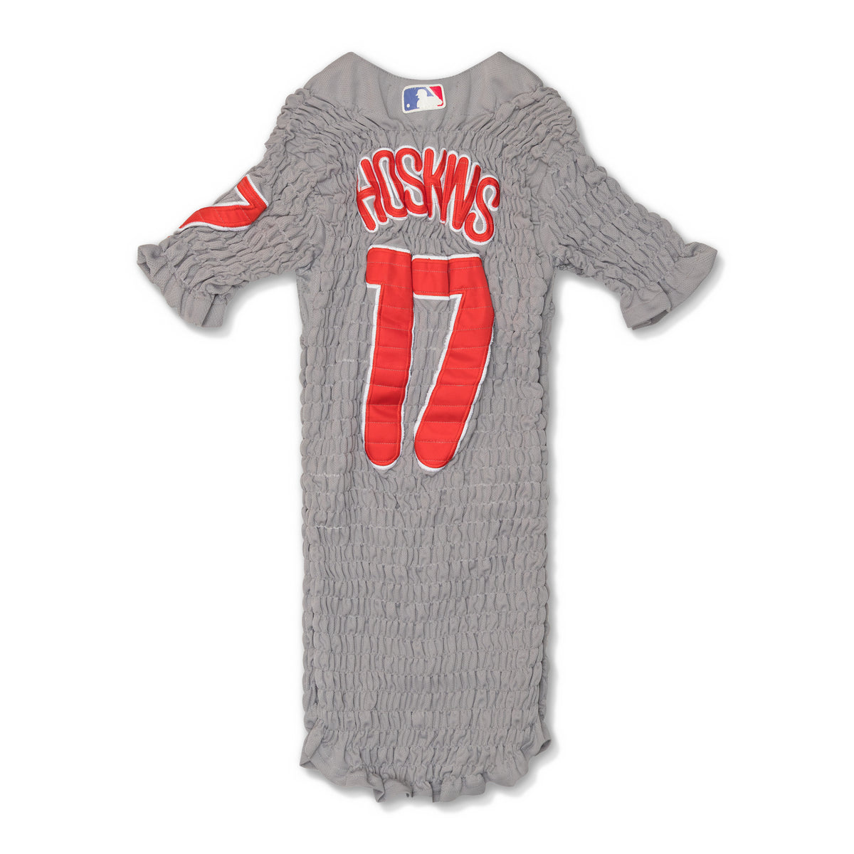 Conner Ives Reconstituted Shirred Baseball Jersey Multi