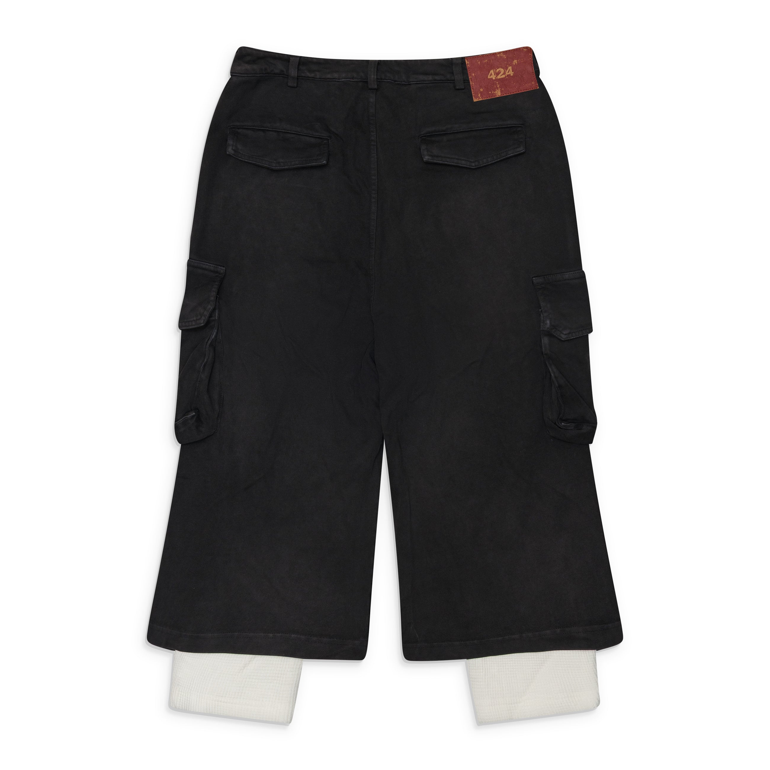 424 Ripped Bermuda Shorts Black Black
