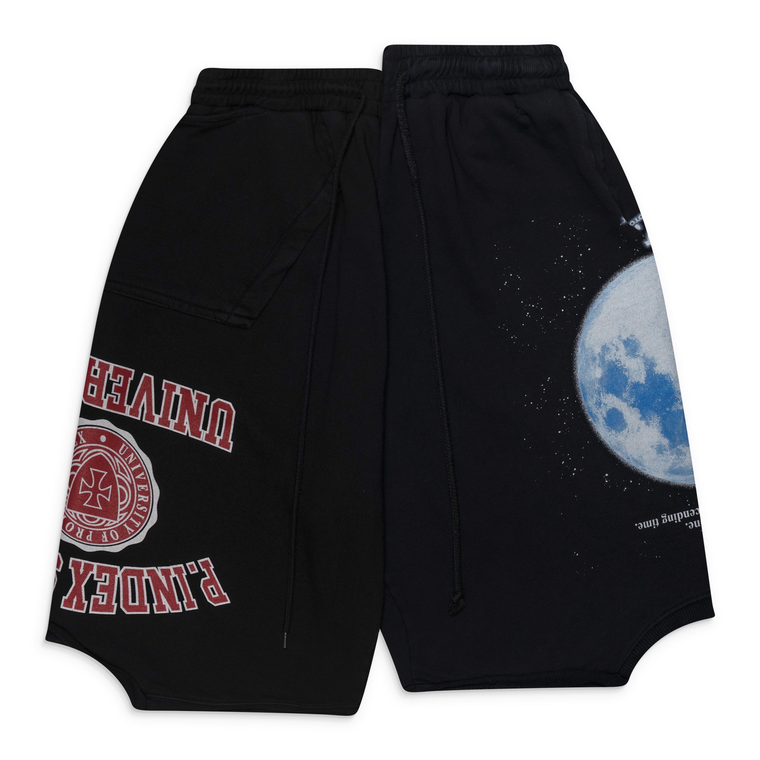 Protocol Index Reconstructed Sweat Shorts Black