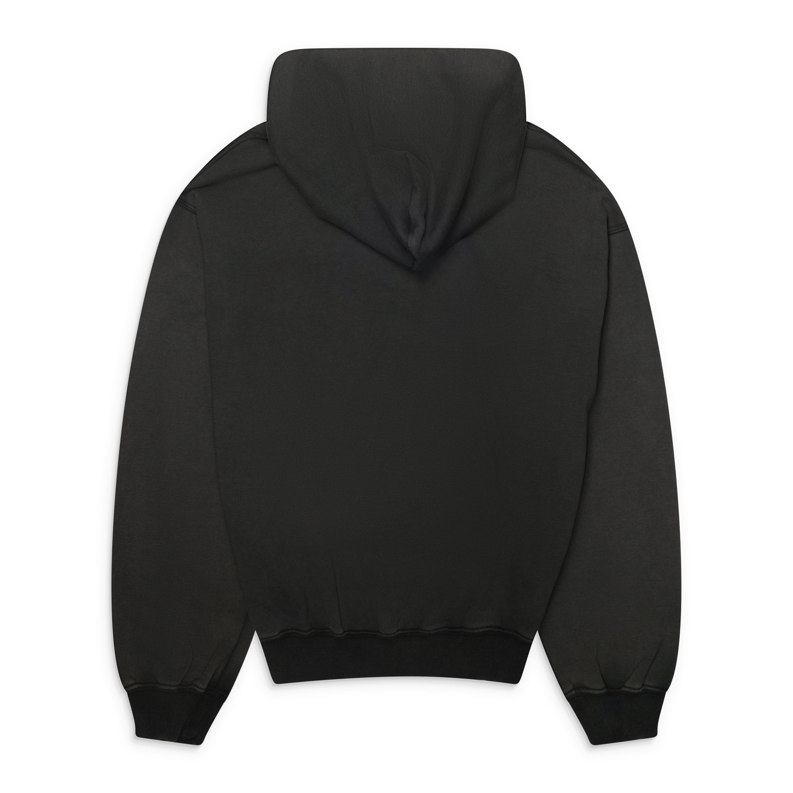 Ercole Studio Washed Black Crystal Hoodie Black