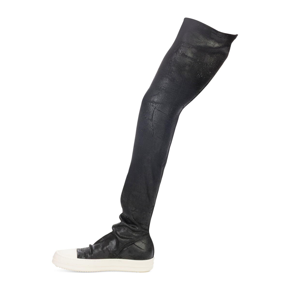 Rick Owens DRKSHDW High Sock Sneaks Black/Milk/Milk