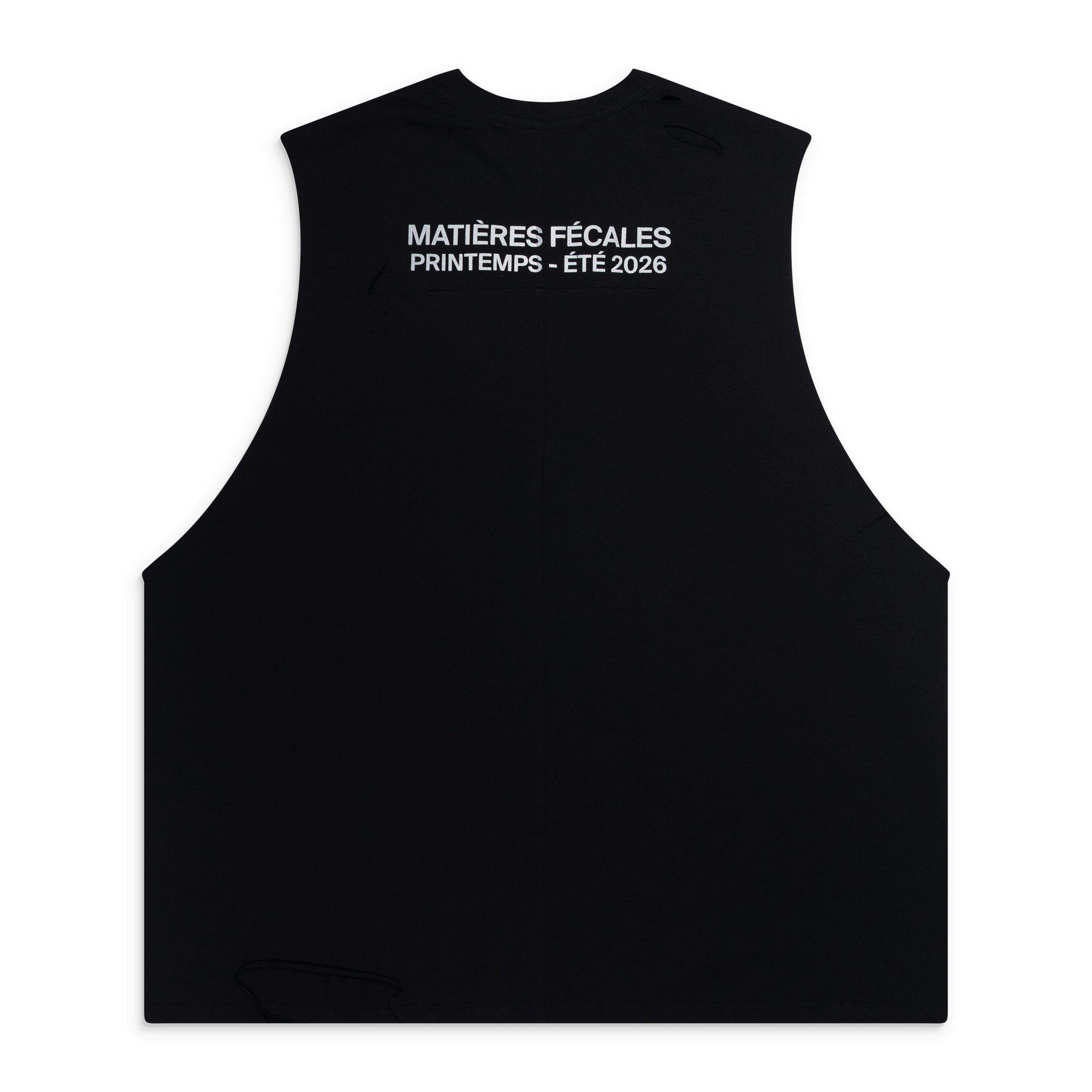 Matieres Fecales Fetische Cut Off Tank Black