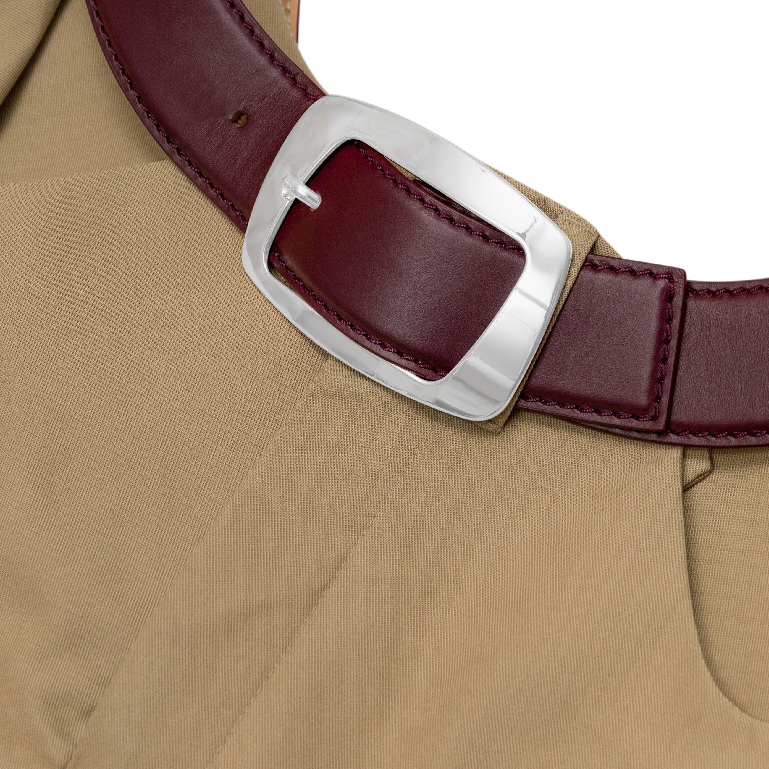 Jean Paul Gaultier Open Curve Chino Trousers Beige