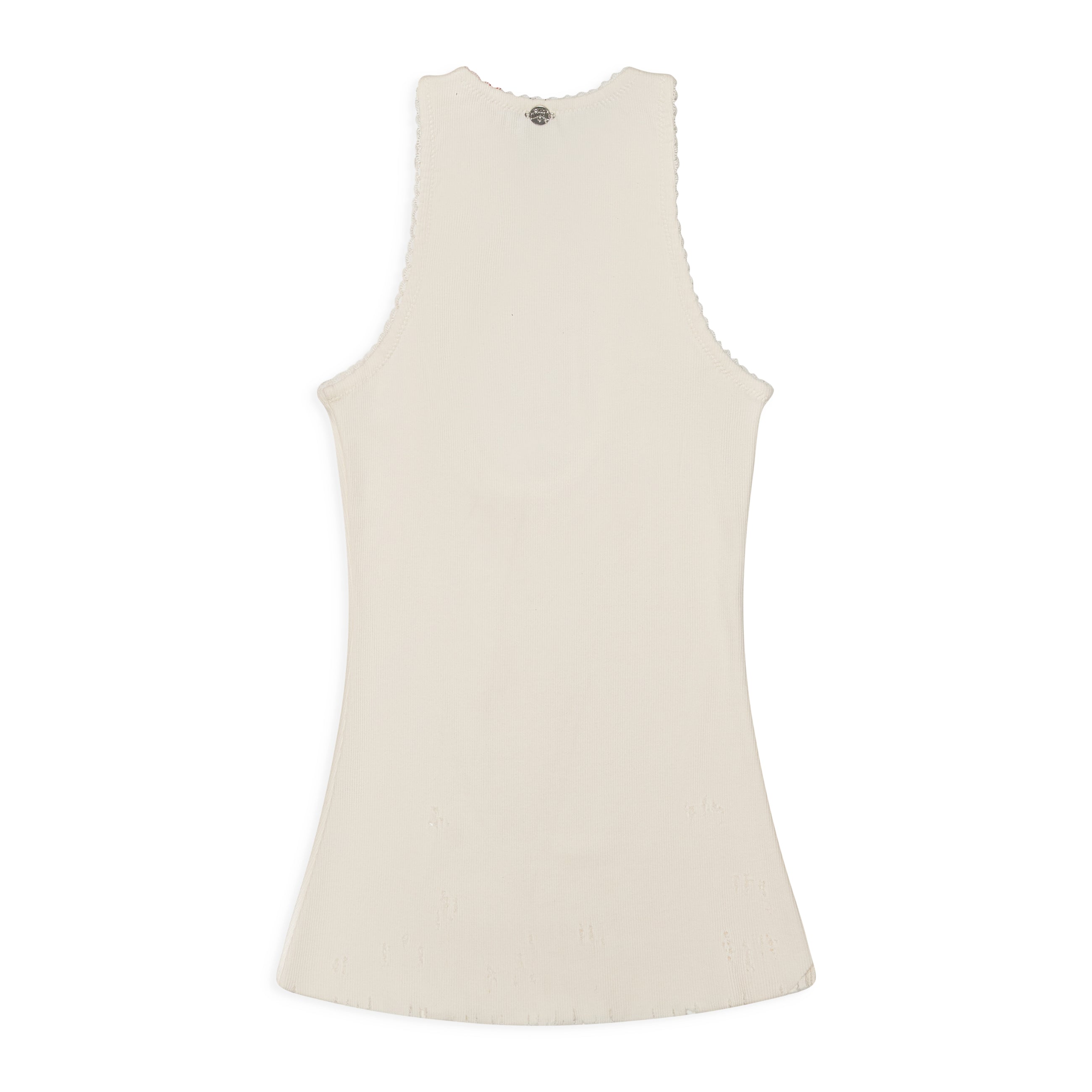 Dilara Findikoglu Distressed Tank Top White