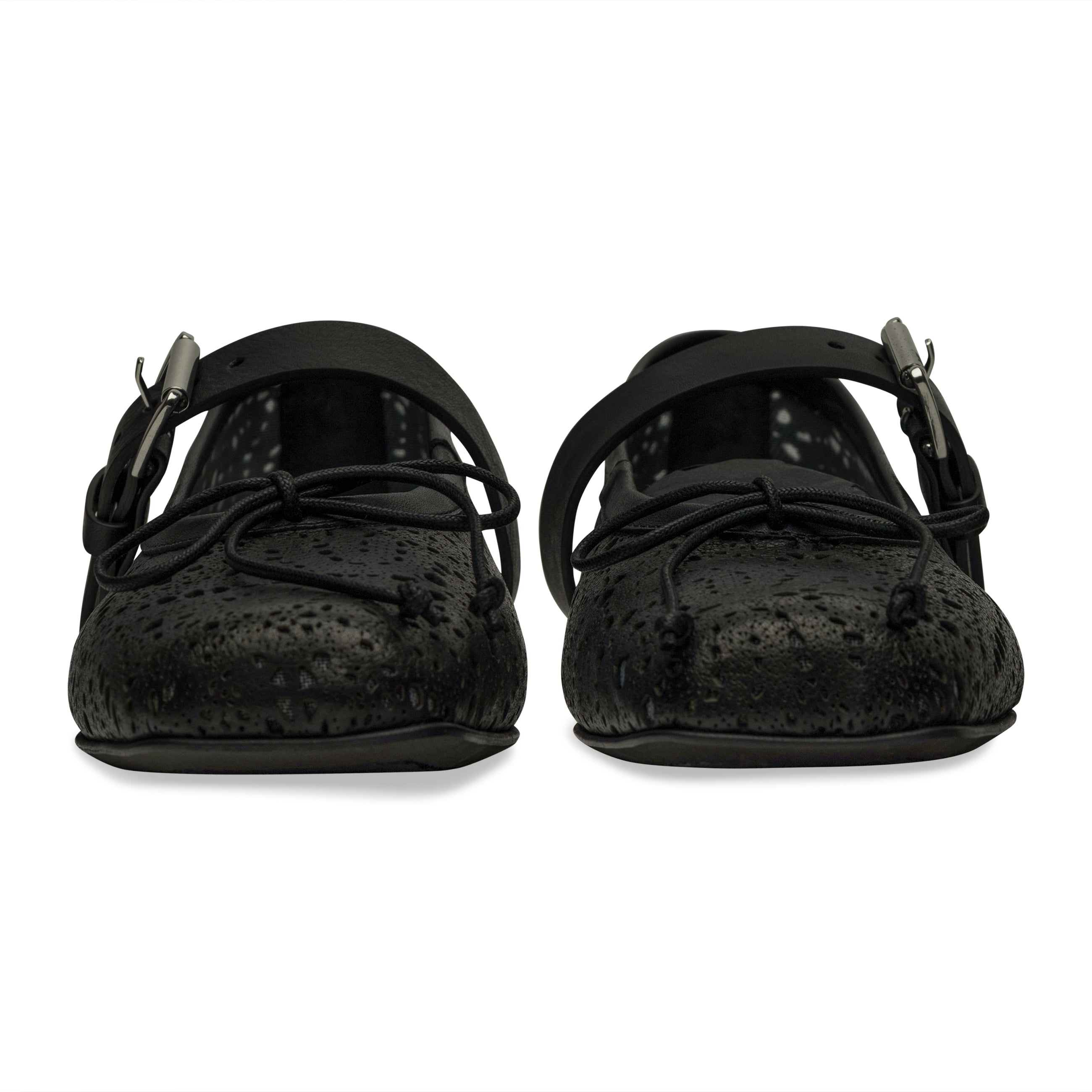 Ann Demeulemeester Zoey Ballerinas With Belt Black