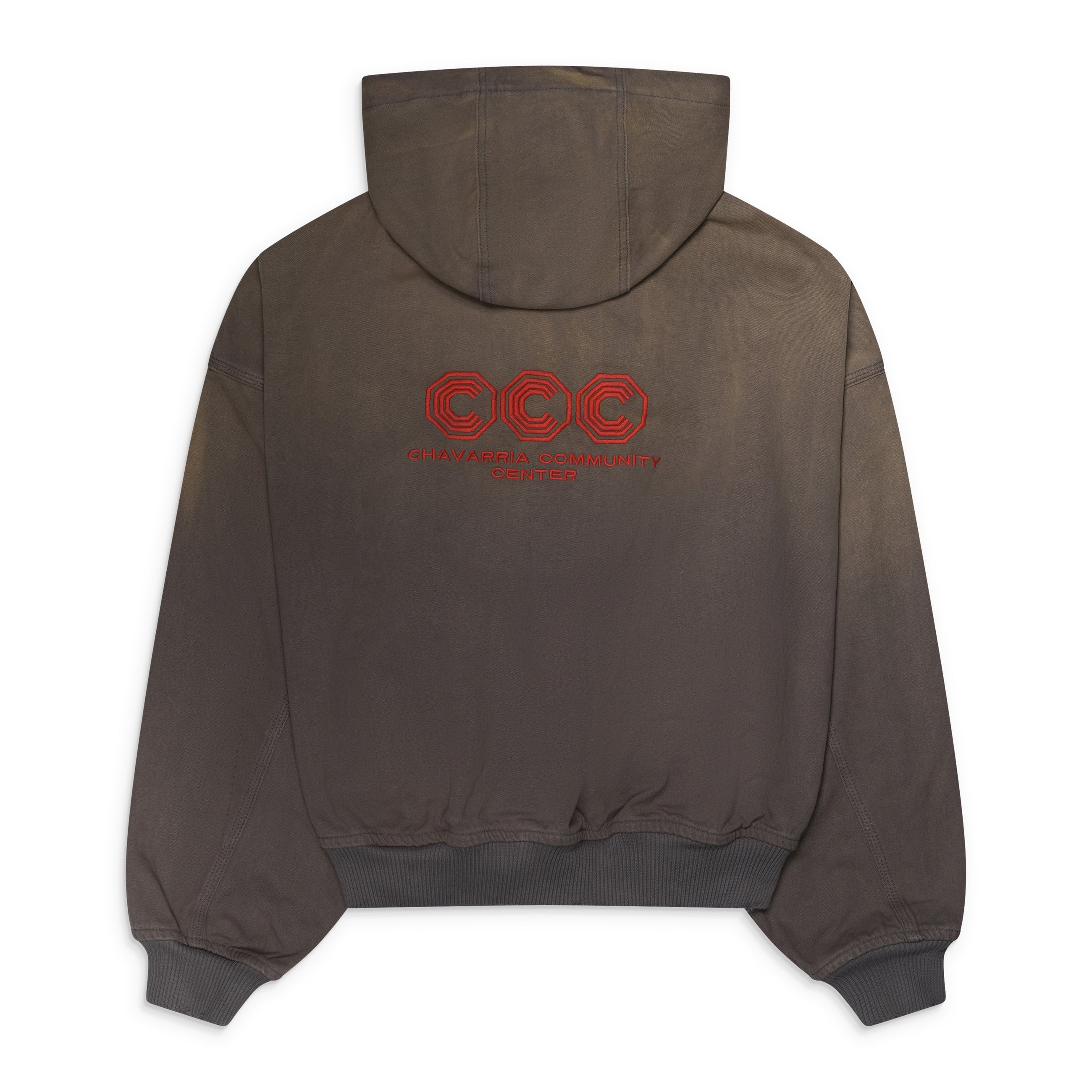 Willy Chavarria Juggernaut Workwear Hoodie Grey