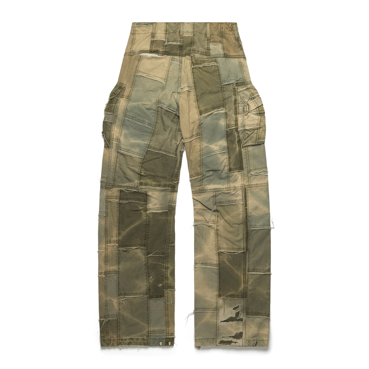 Ercole Studio Patchwork Cargo Pants Olive