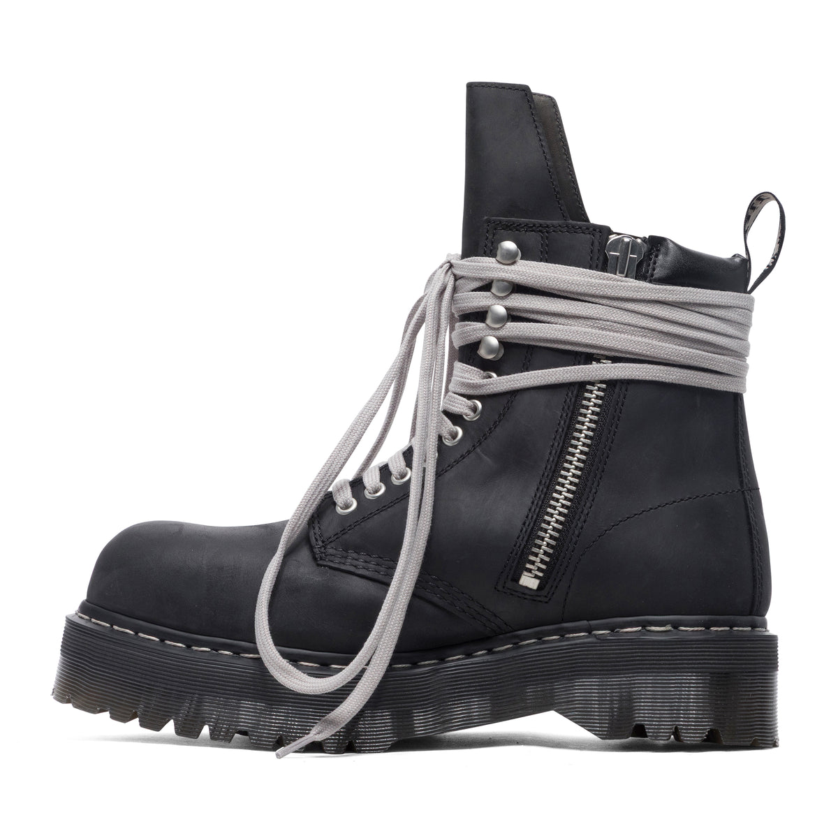 Dr. Martens Rick Owens Quad Sole - Mens Steel Toe Boot Black