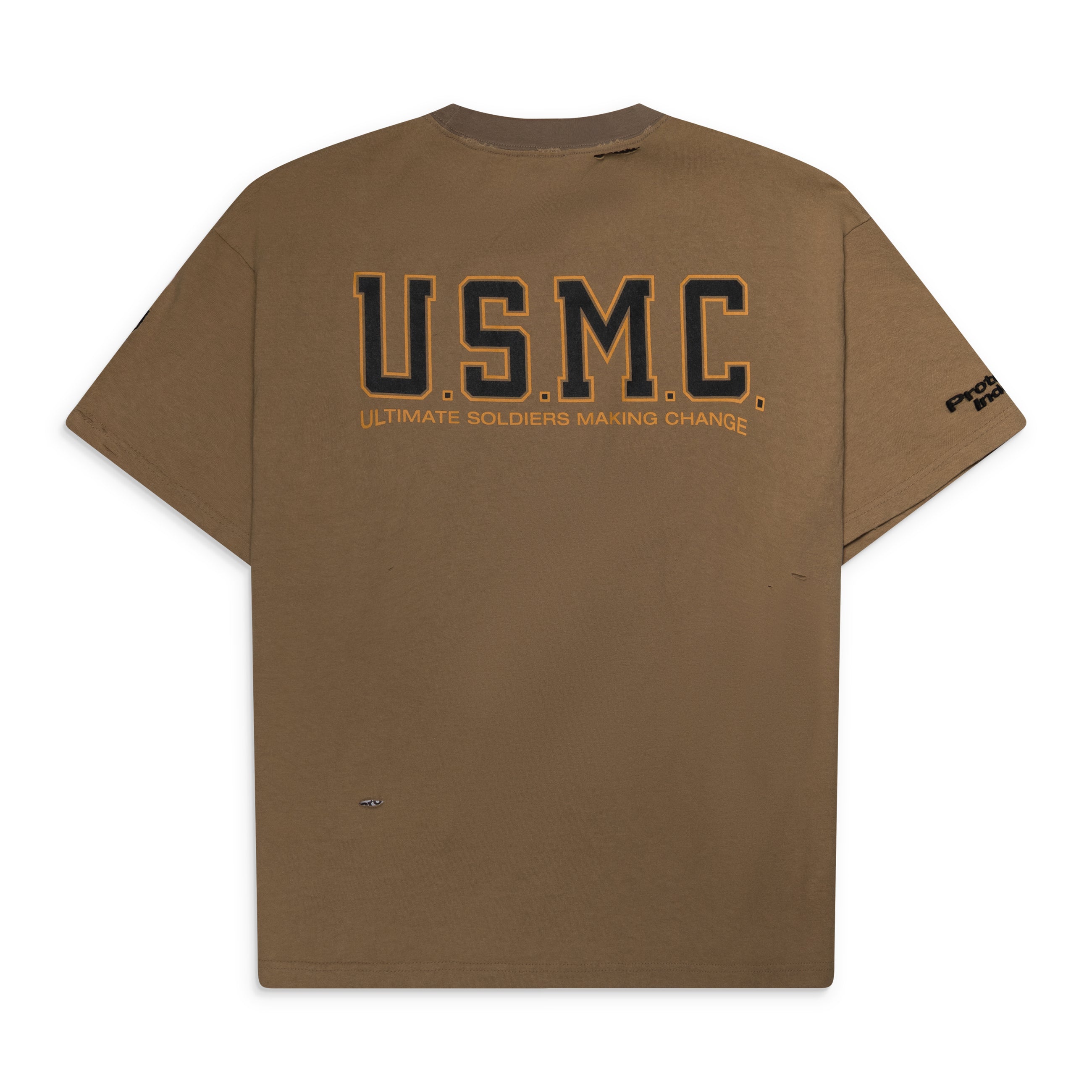 Protocol Index Usmc Vintage T Shirts Beige