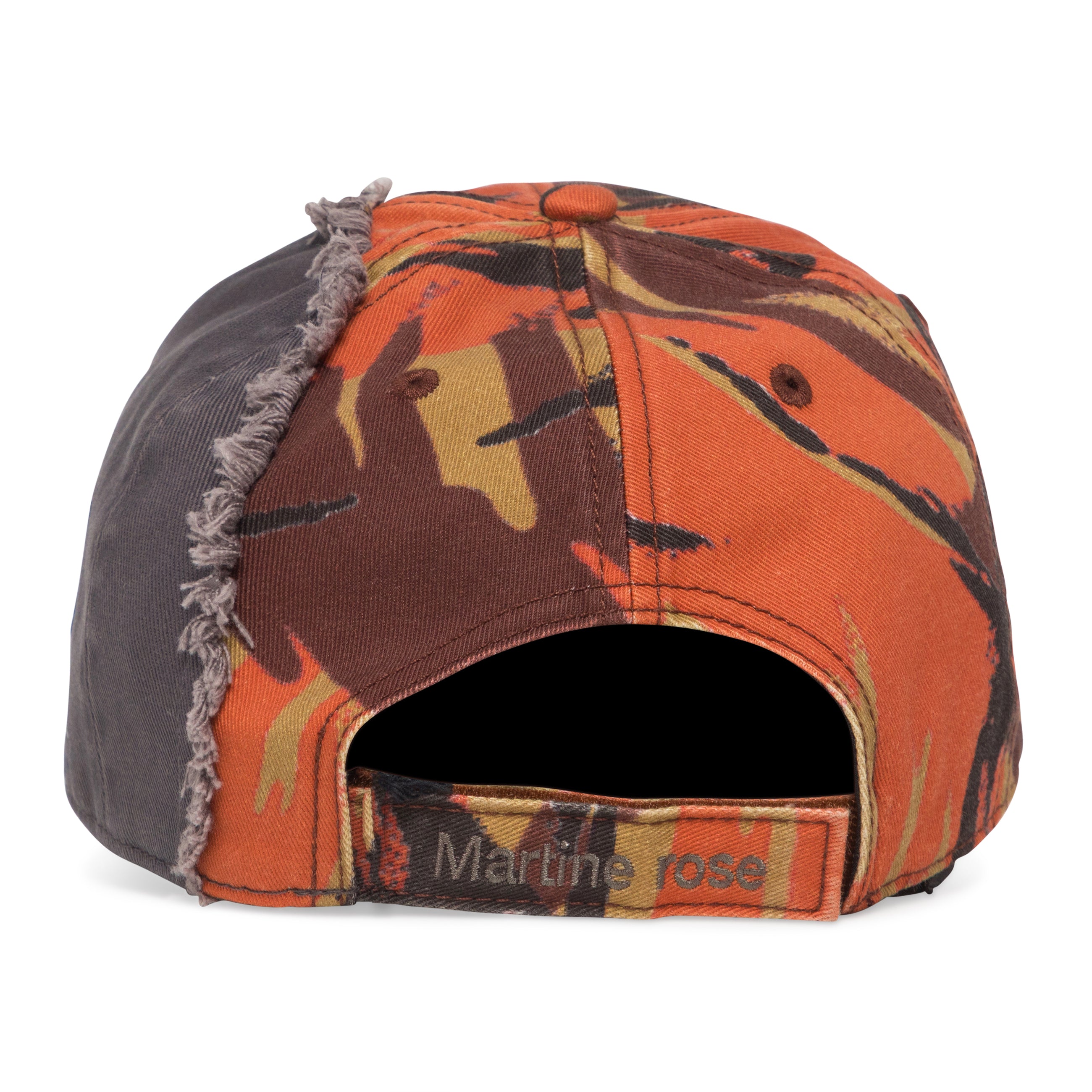 Martine Rose Orange Collage Cap