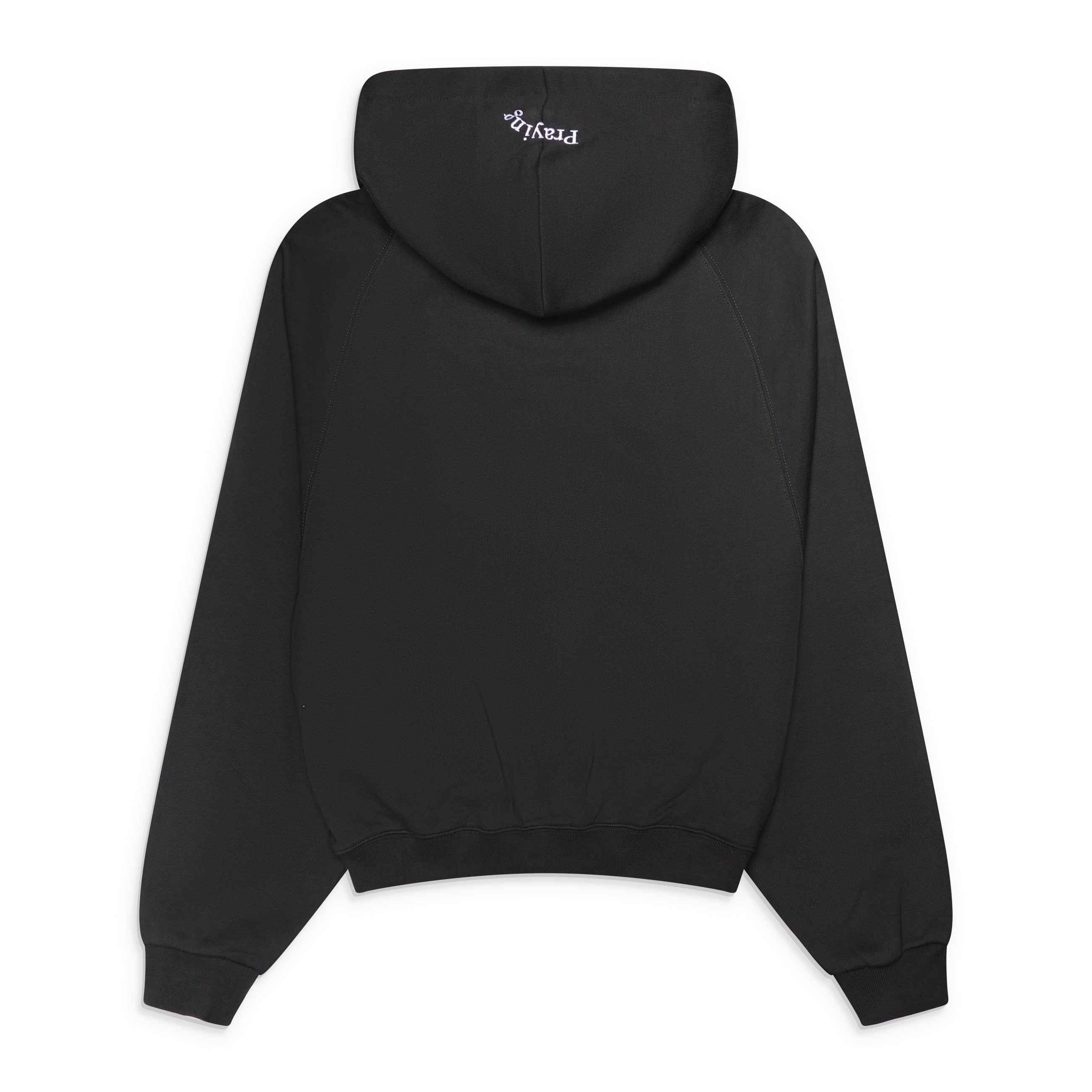 Praying Be Hot Zip Up Hoodie Black