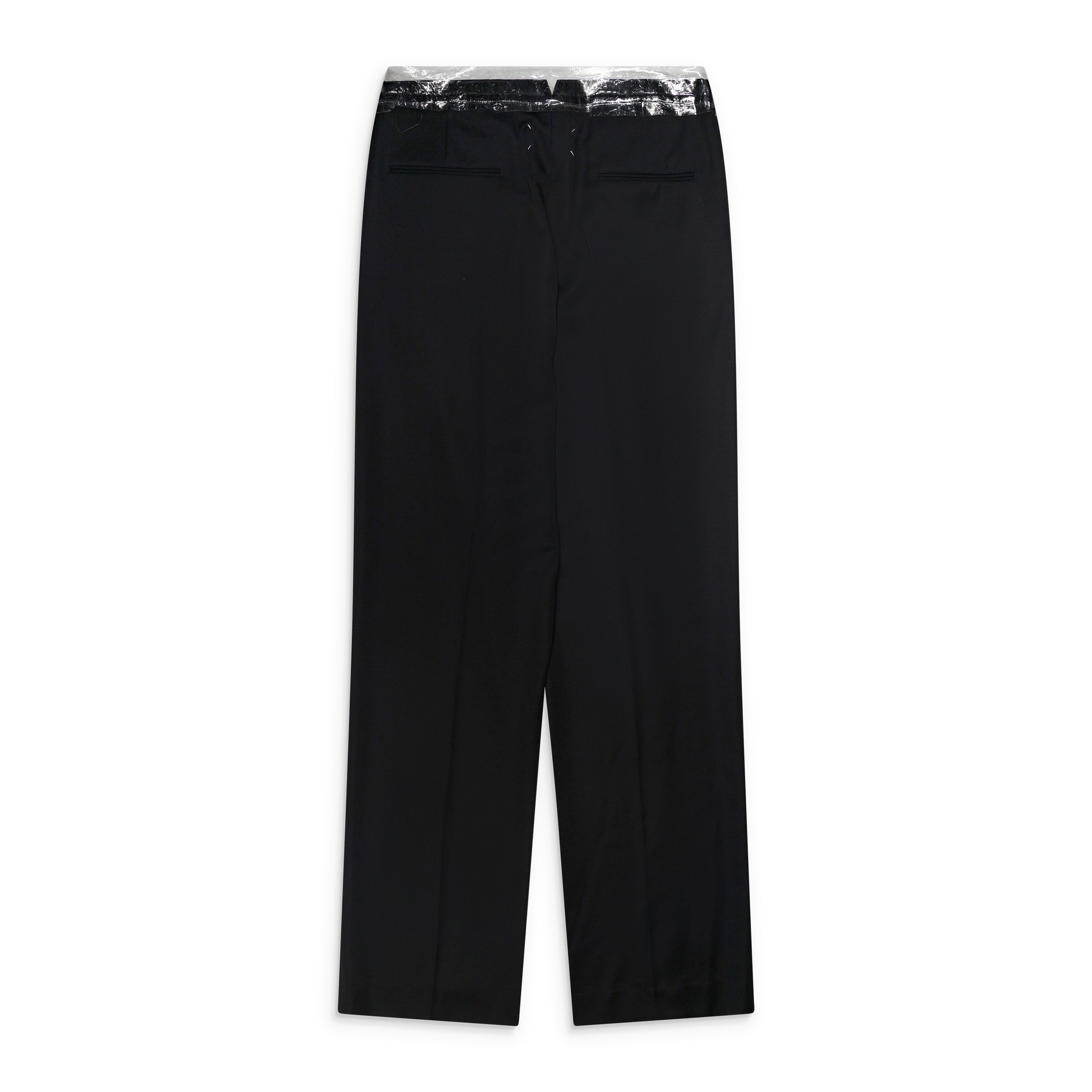 Maison Margiela Tuxedo Trousers With Tape Waist Details Black