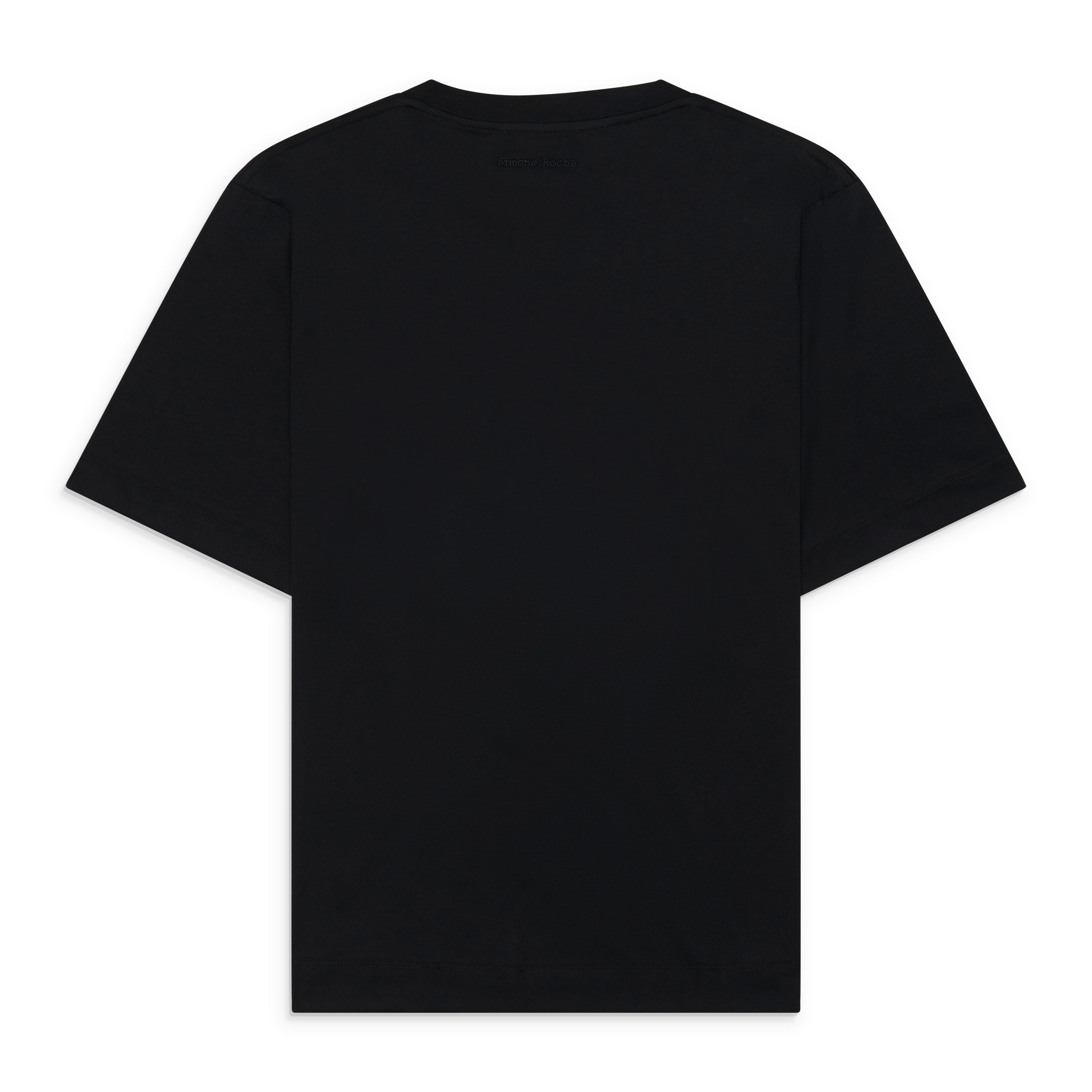 Simone Rocha Ruffle Rosette Boxy T-Shirt Black – ESSXNYC