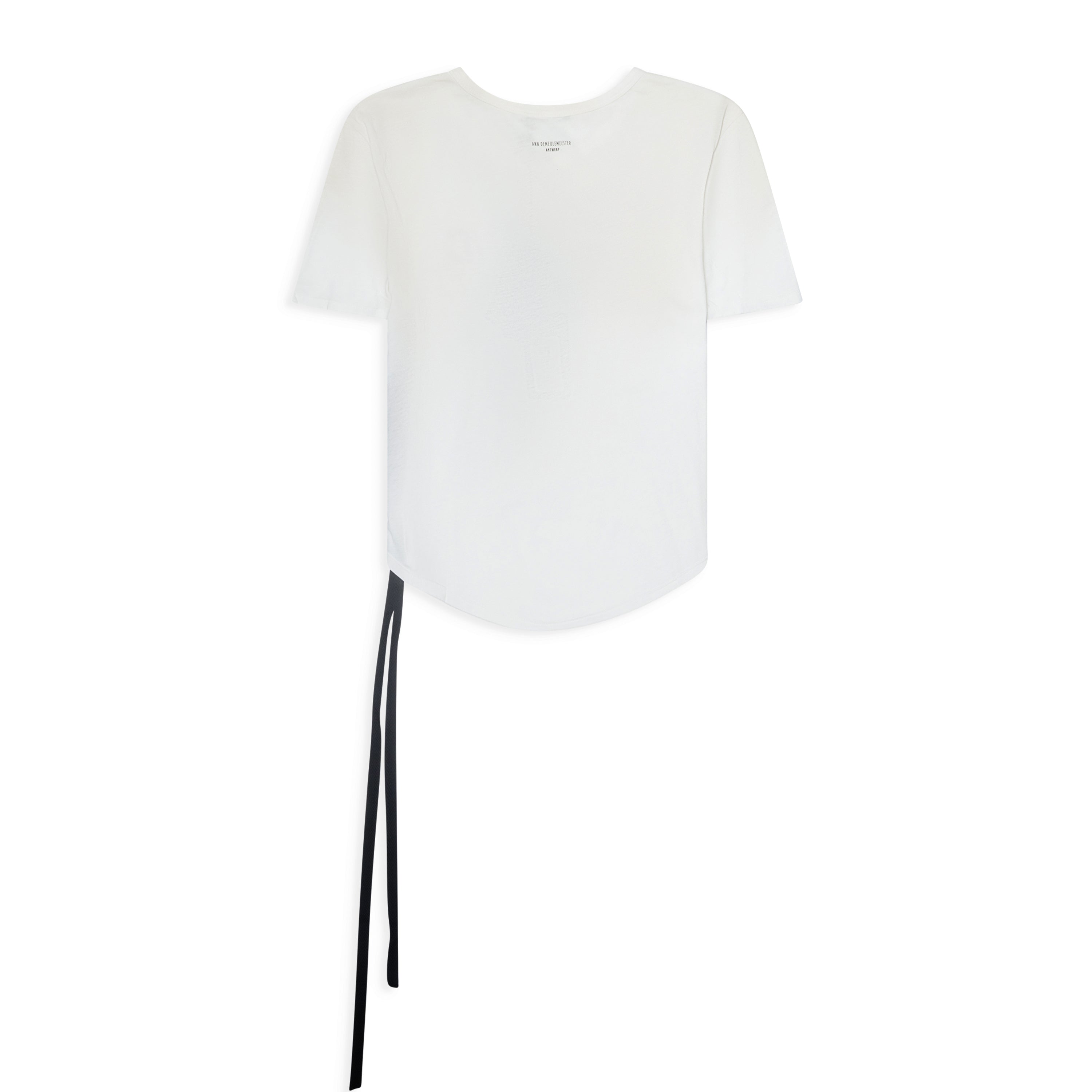 ANN DEMEULEMEESTER Tシャツ ホワイト Sサイズ Ann Demeulemeester Floor Micro T-shirt White – ESSXNYC