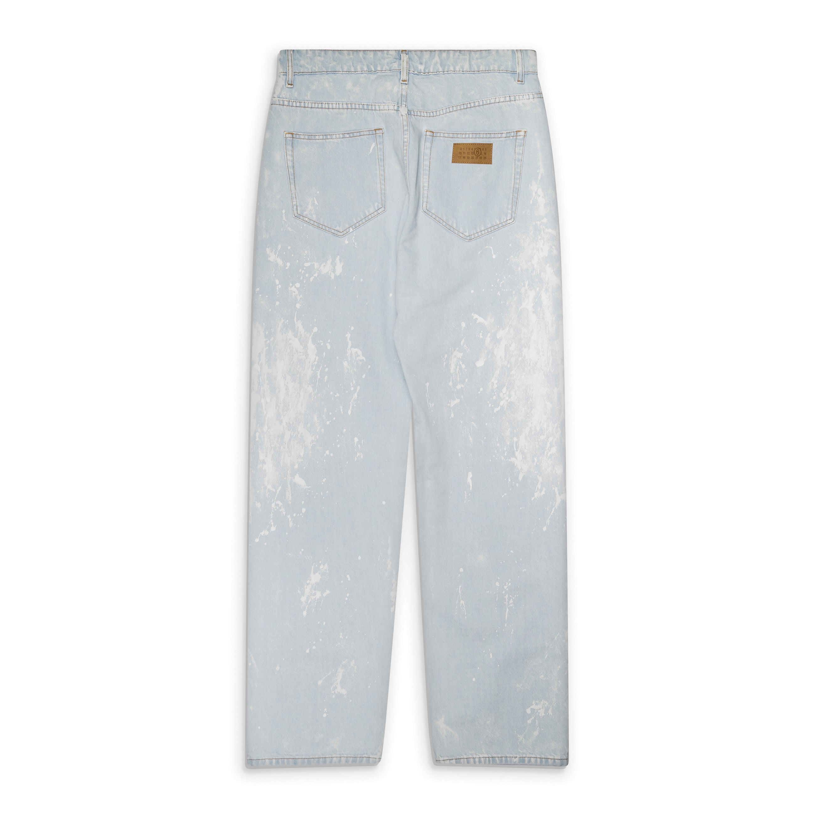 MM6 Maison Margiela Blue Plaint Splatter Regular Fit Jeans