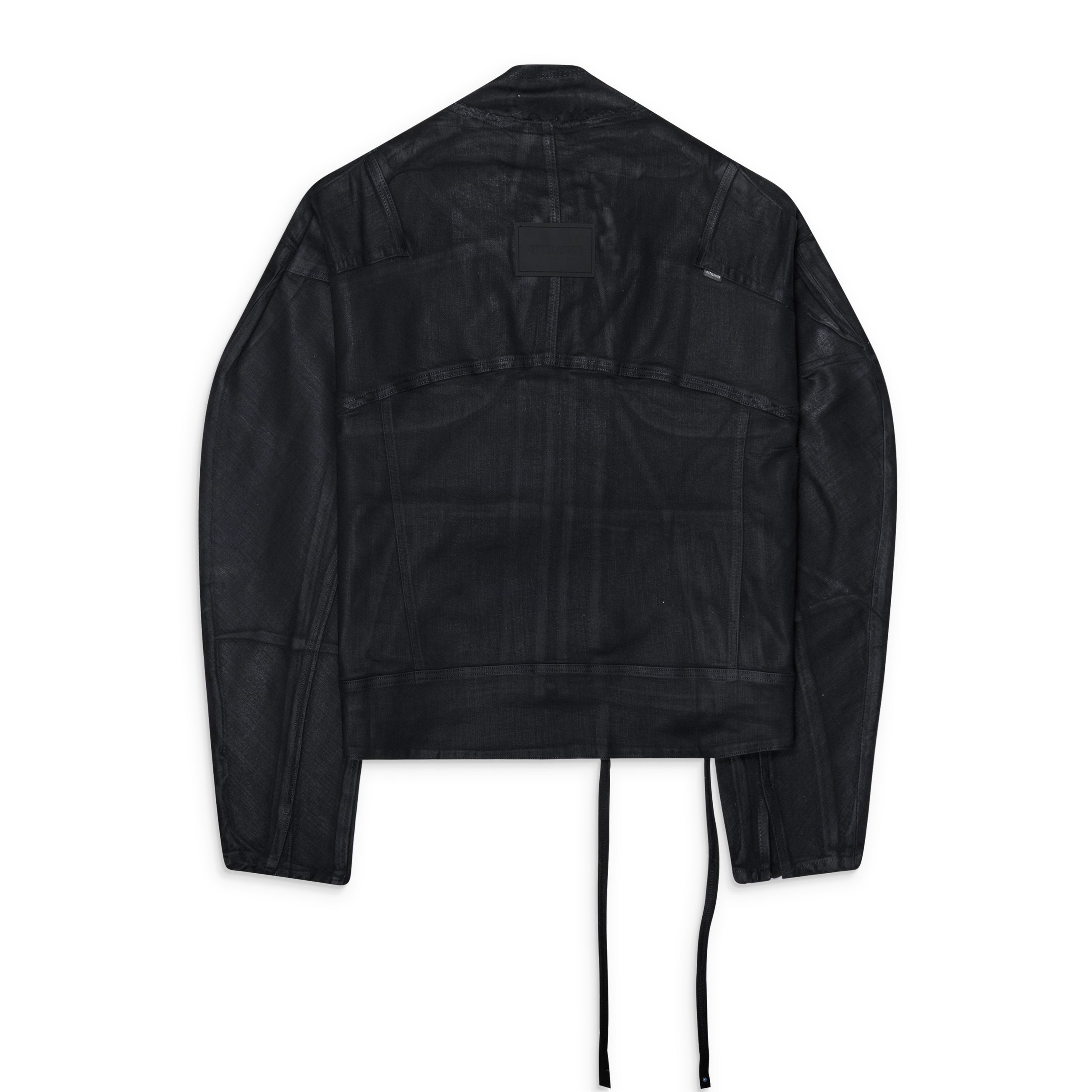 Ottolinger Glazed Denim Zip Jacket Black
