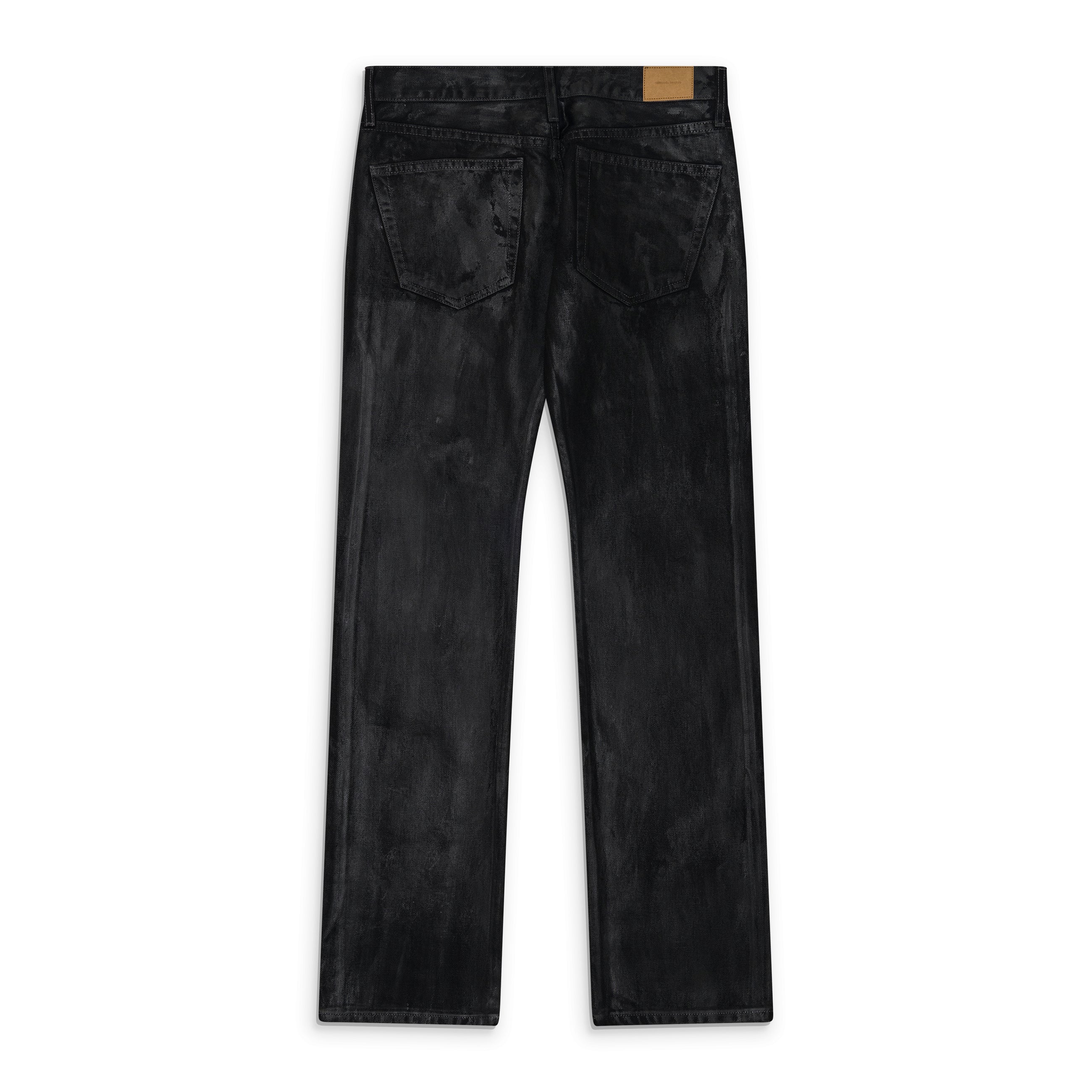 Raimundo Langlois Slim Straight Jean Black Waxed