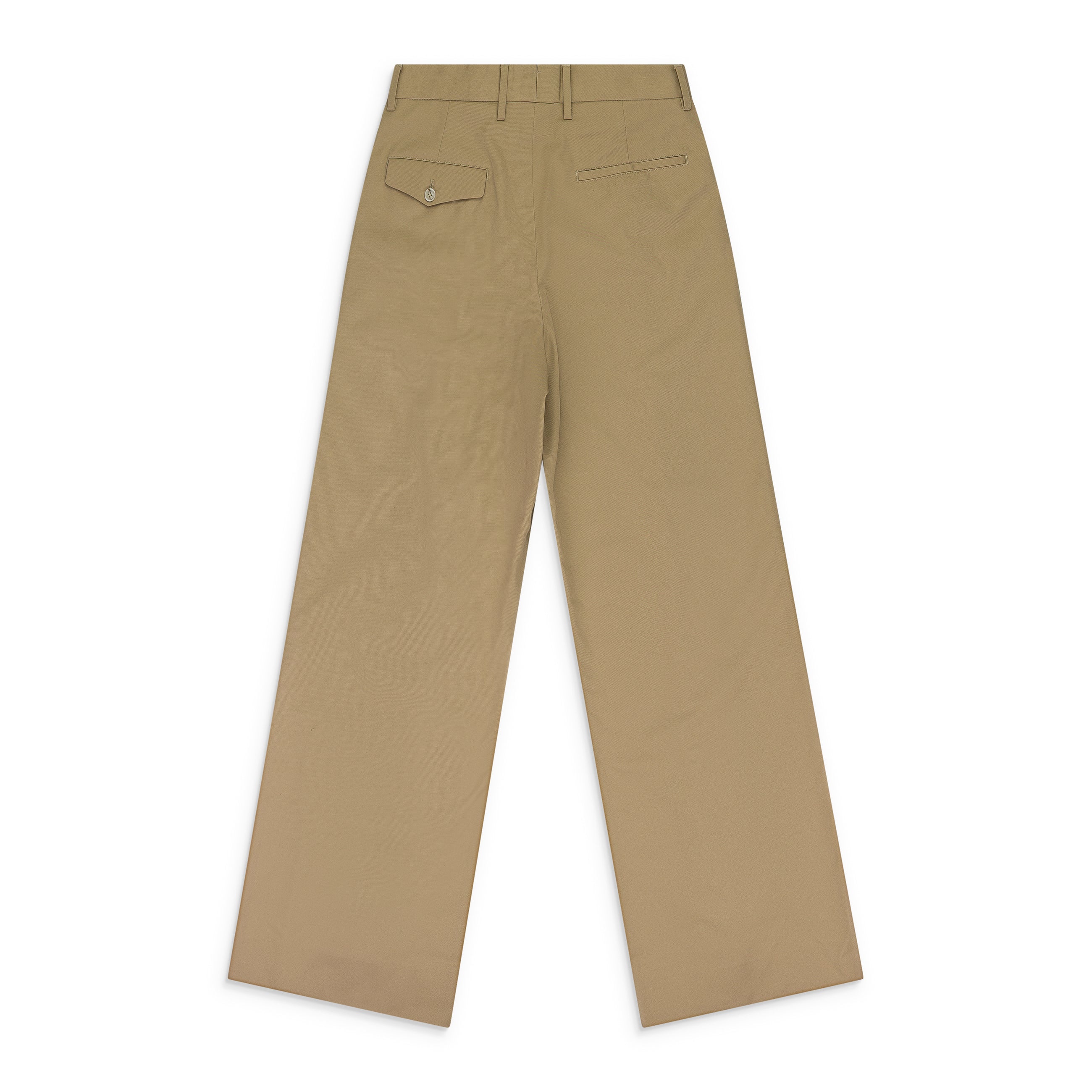 Ann Demeulemeester Botel Wide Leg Pleated Trousers Sand