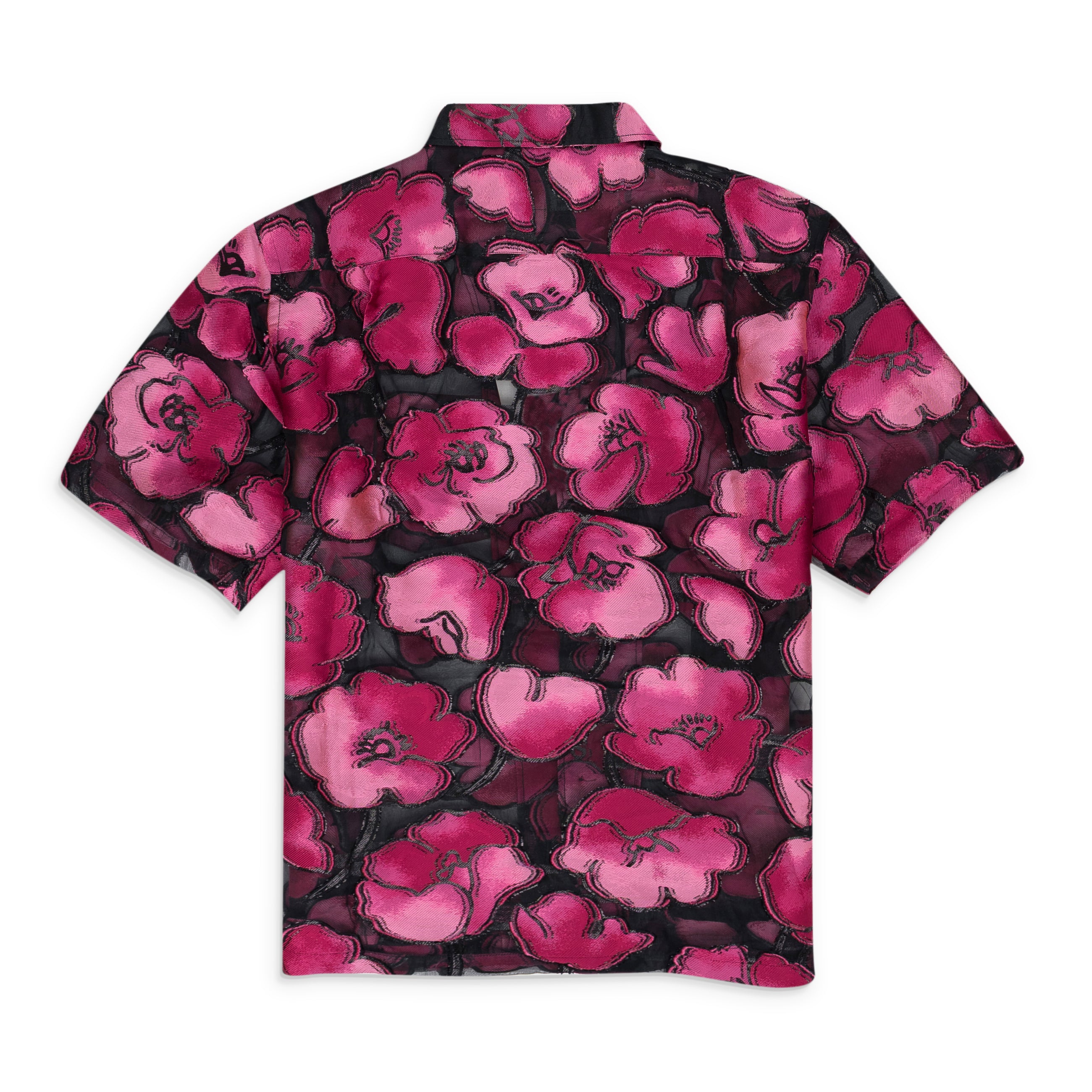 4SDESIGNS - Wide Floral Camp Shirt Pink