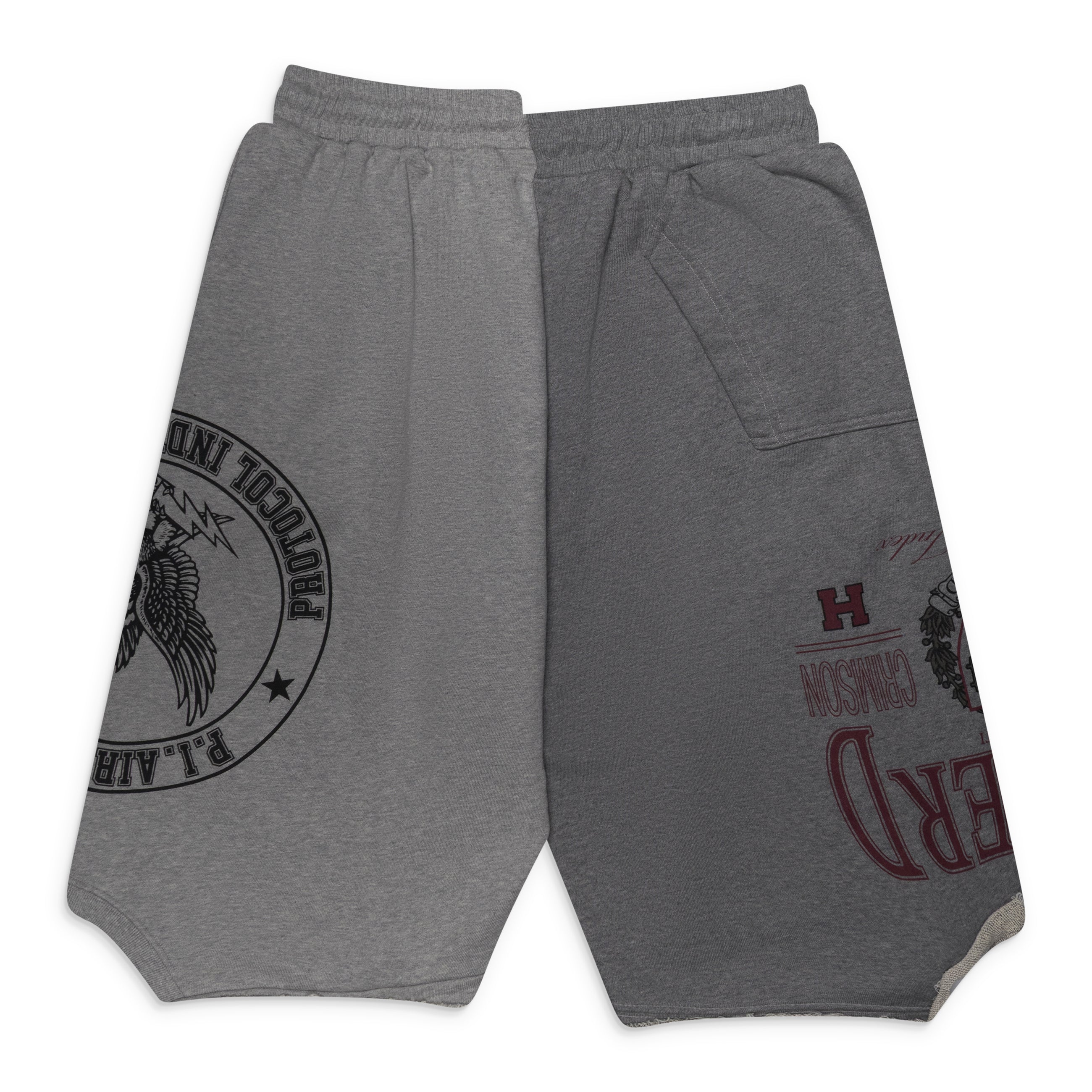 Protocol Index Reconstructed Sweat Shorts Grey