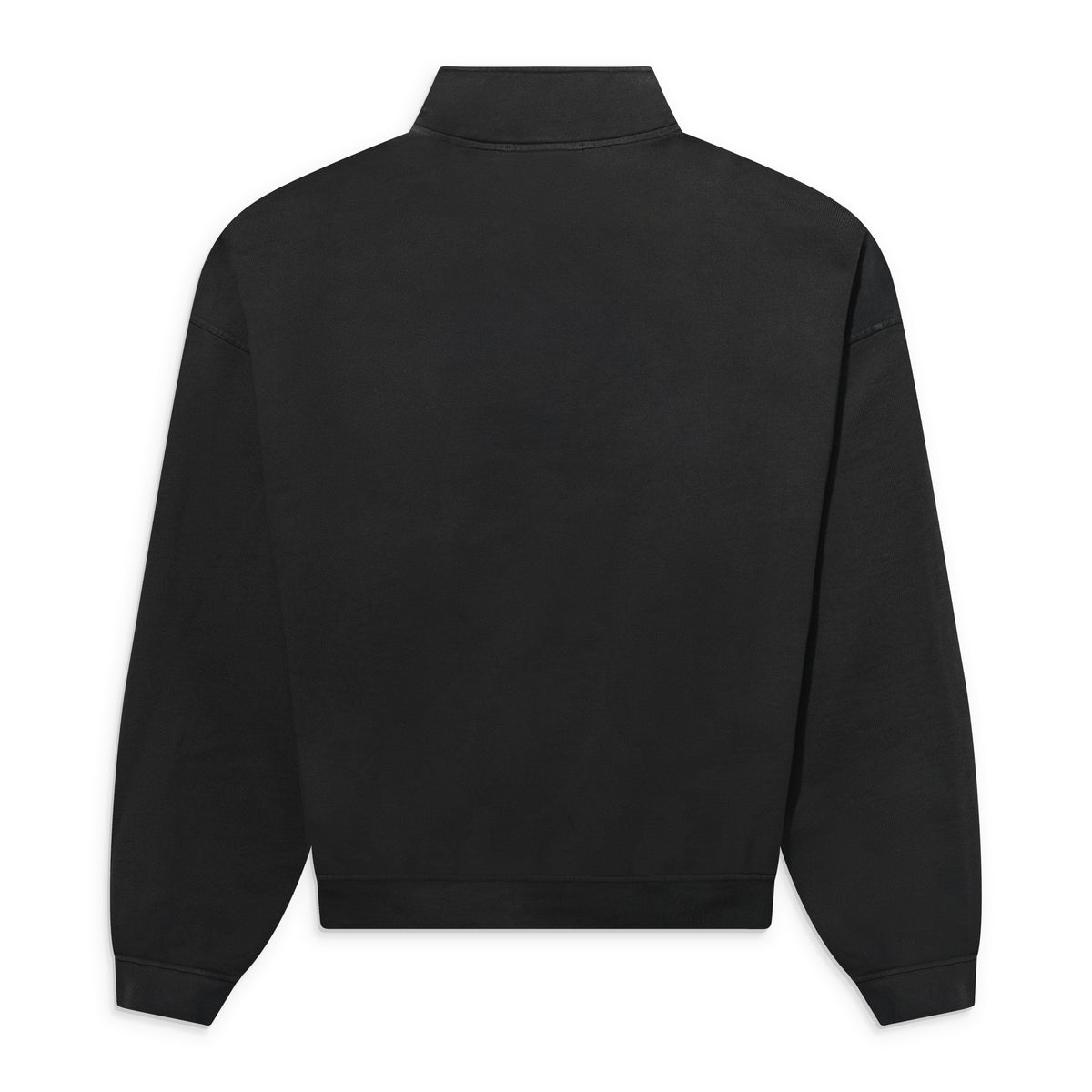 ALEXANDER DIGENOVA Stencil Logo Quarter Zip Vintage Black
