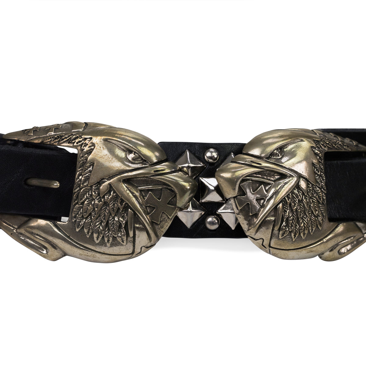 Enfants Riches Deprimes Double Eagle Buckle Belt Black