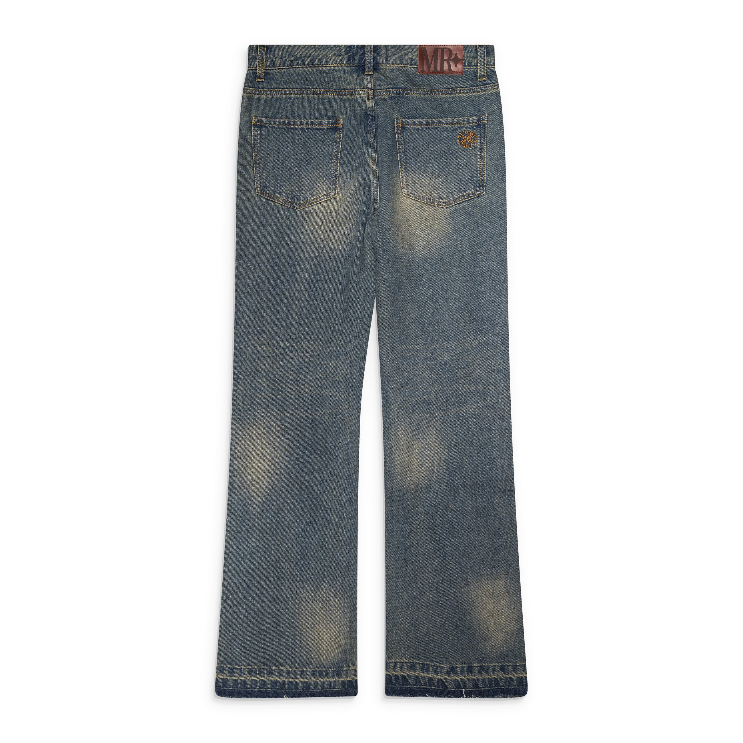 Midnight Rodeo Distressed Vintage Wash Jeans Blue