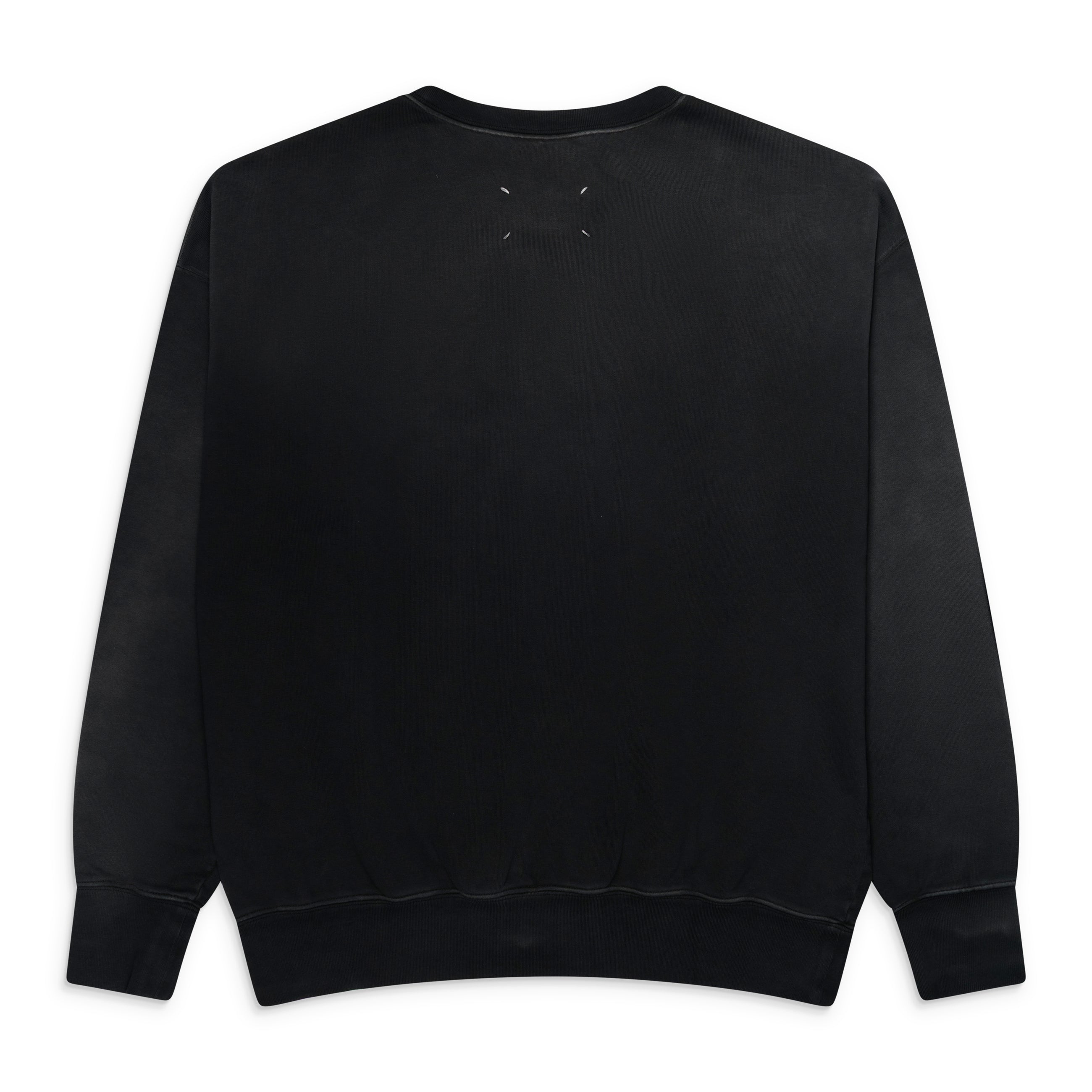 Maison Margiela Vintage Wash Logo Sweatshirt Black
