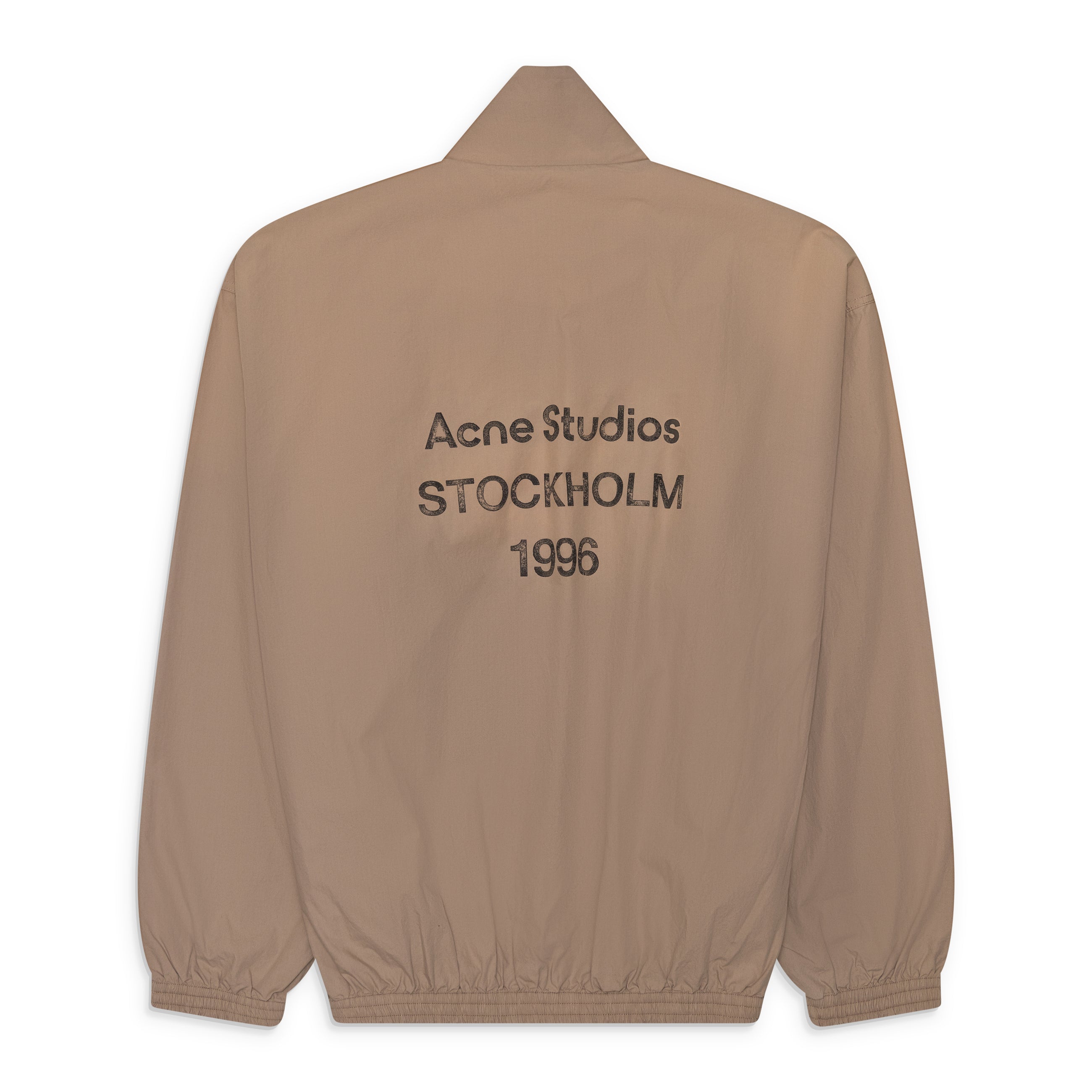 Acne Studios Logo Zip Jacket Mushroom Beige