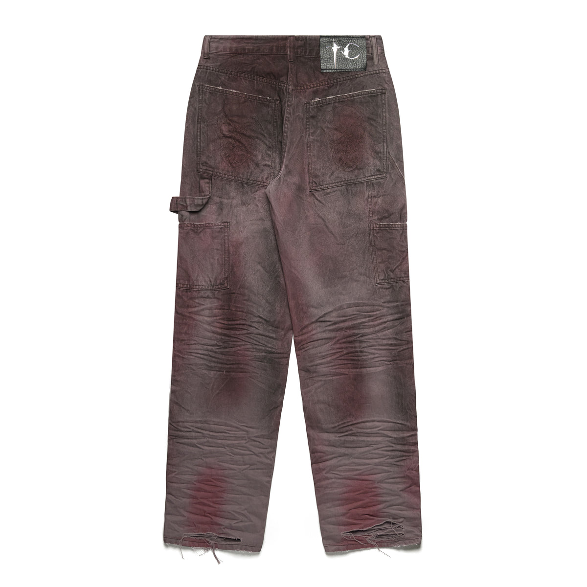 Thug Club Two Tone Washed Carpenter Pants Grey