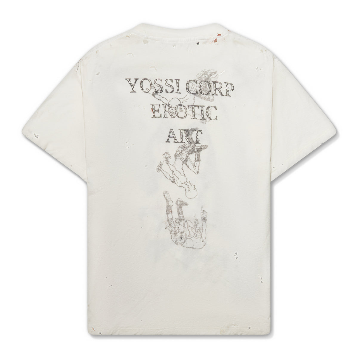 YOSSI CORP Erotic Tv All Over Printed Tshirt White