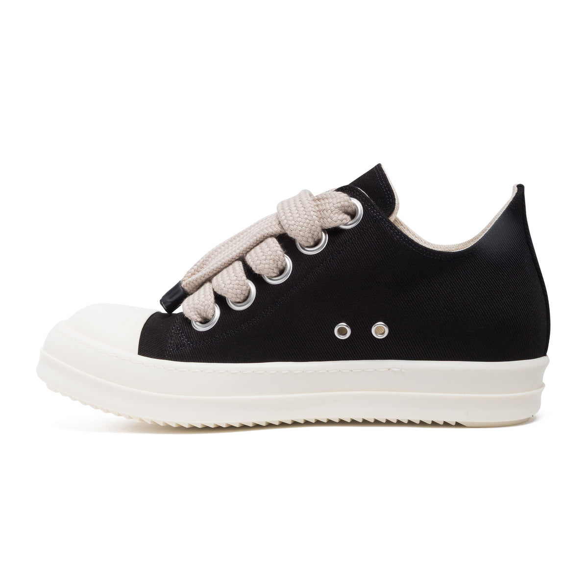 Rick Owens DRKSHDW Jumbolace Low Sneaks Black/Milk/Milk
