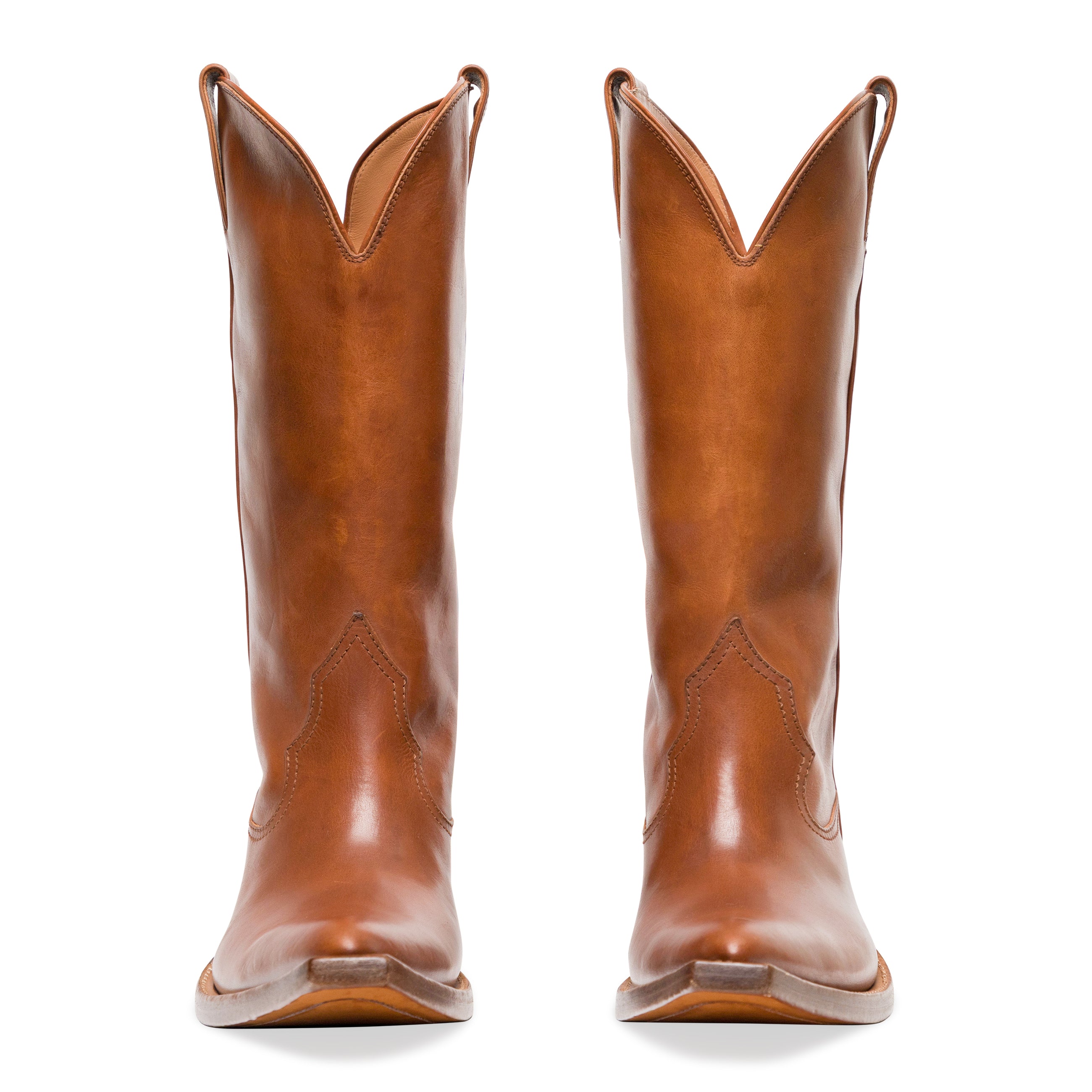 Maison Margiela Heel-Less Western High Boots H45 Brown