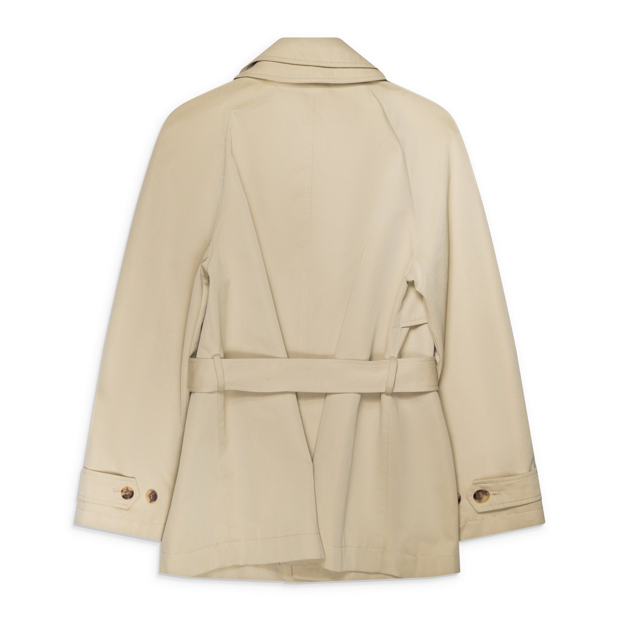 McQueen Belted Jacket Pale Beige