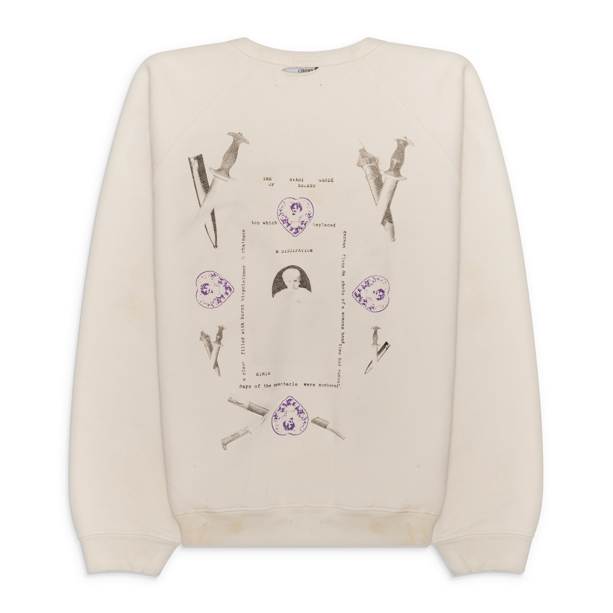 Enfants Riches Deprimes Emmanuelle IV Raglan Crewneck White