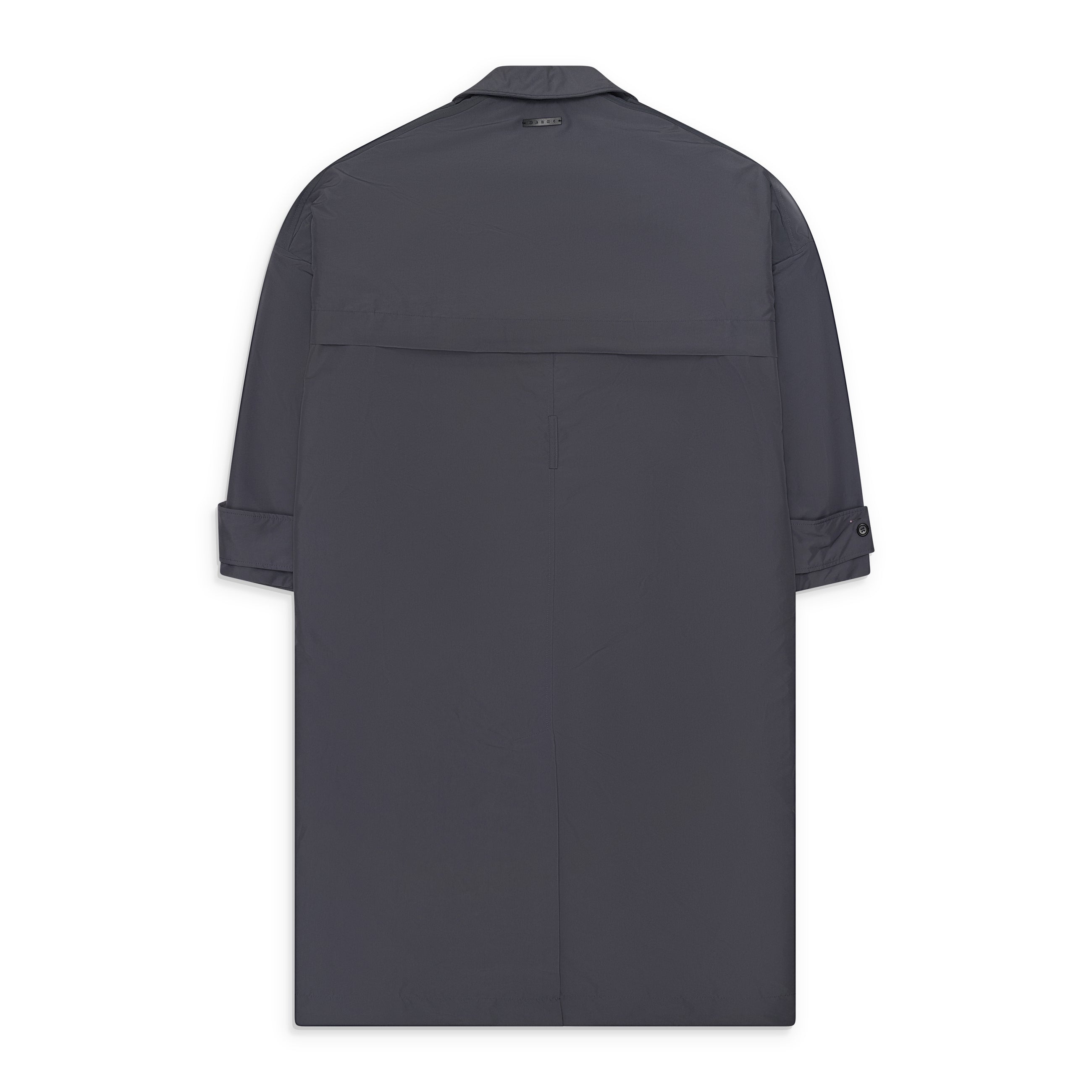 Marni Crinkled Blend Nylon Coat Dark Ash