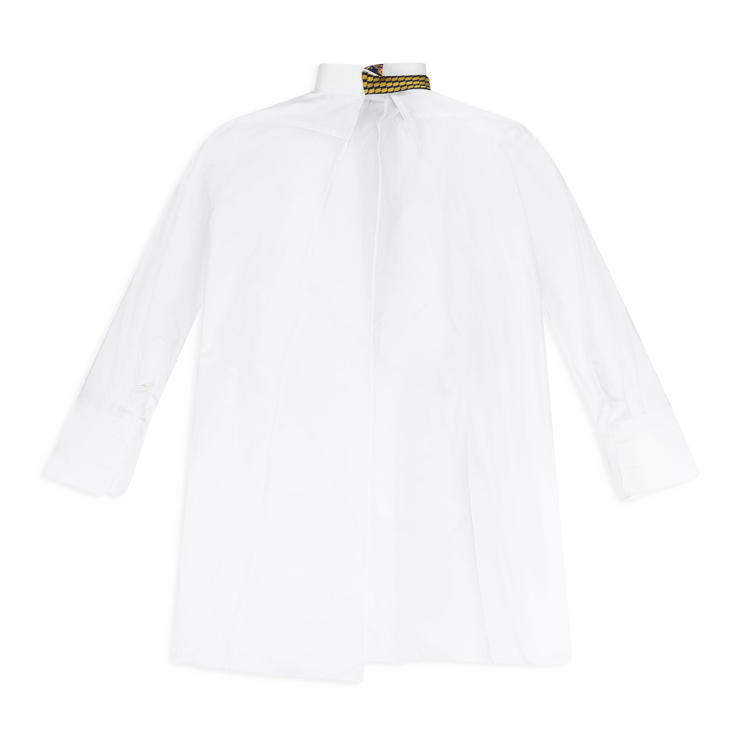 Junya Watanabe Man Cotton Shirt With Attached Ties White
