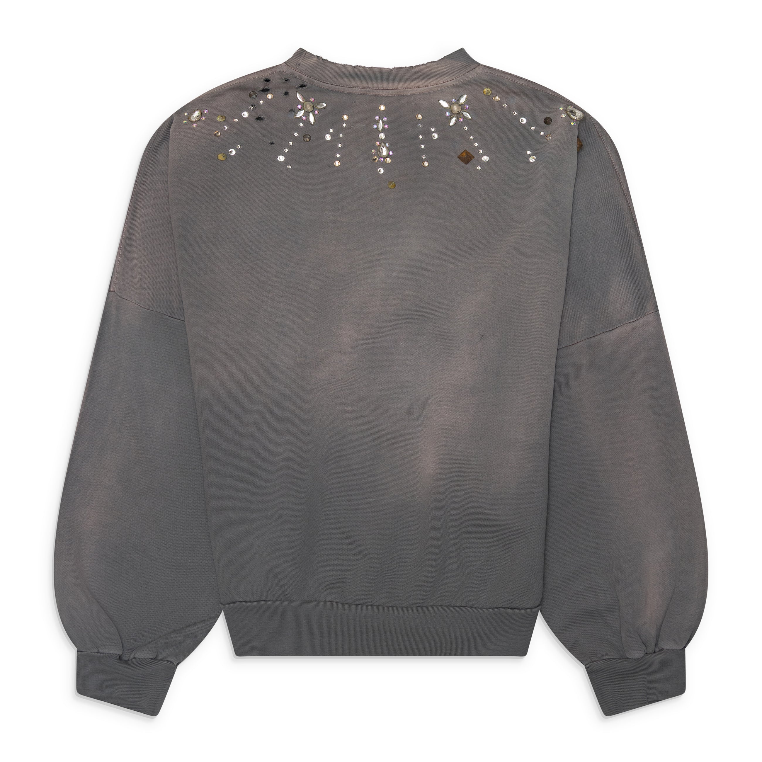 Satoshi Nakamoto Crystal Castle Crewneck Grey