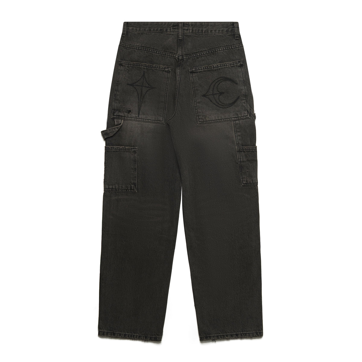 Thug Club Studed Knee Carpenter Pants Black