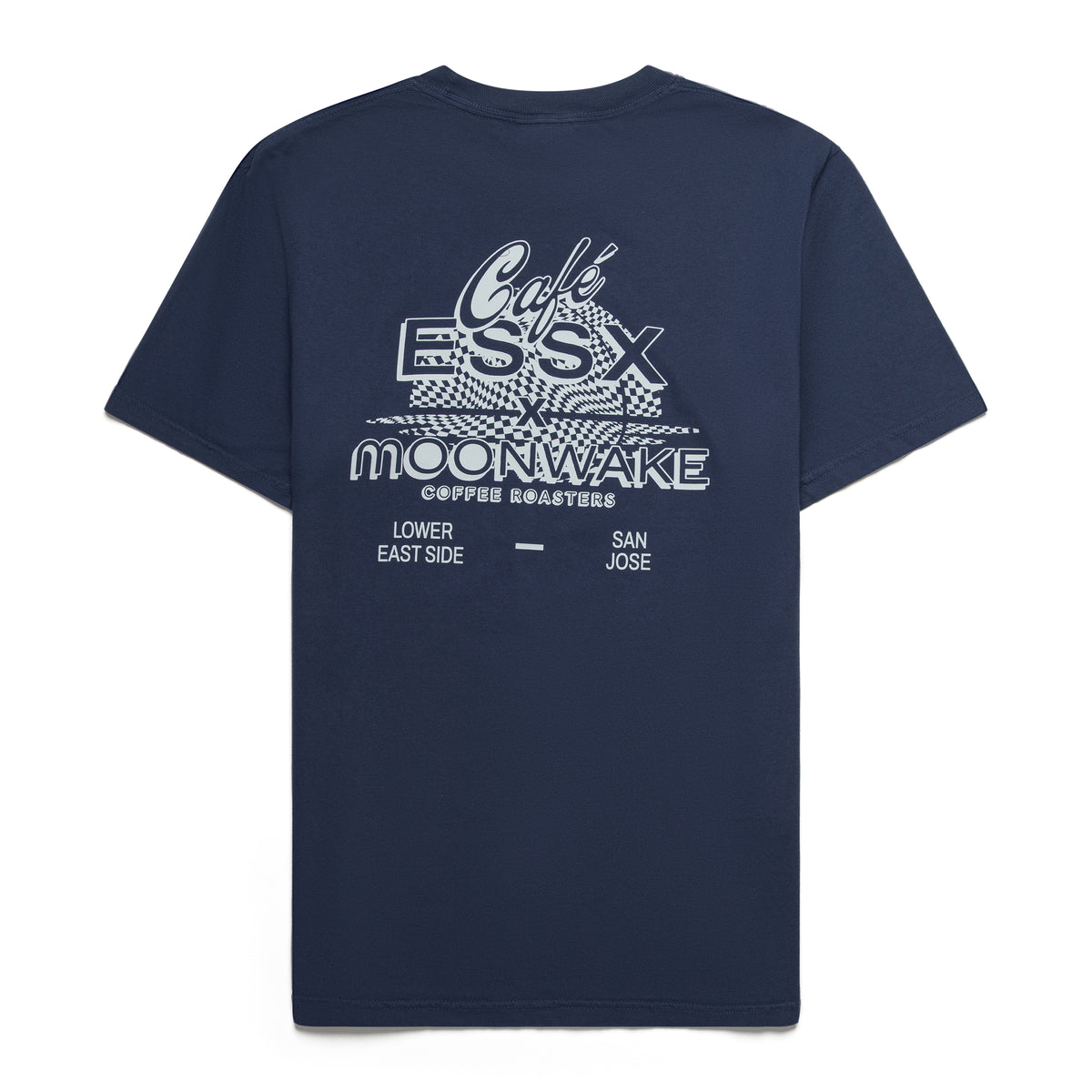 Cafe Essx X Moonwake - T-Shirt Navy Blue