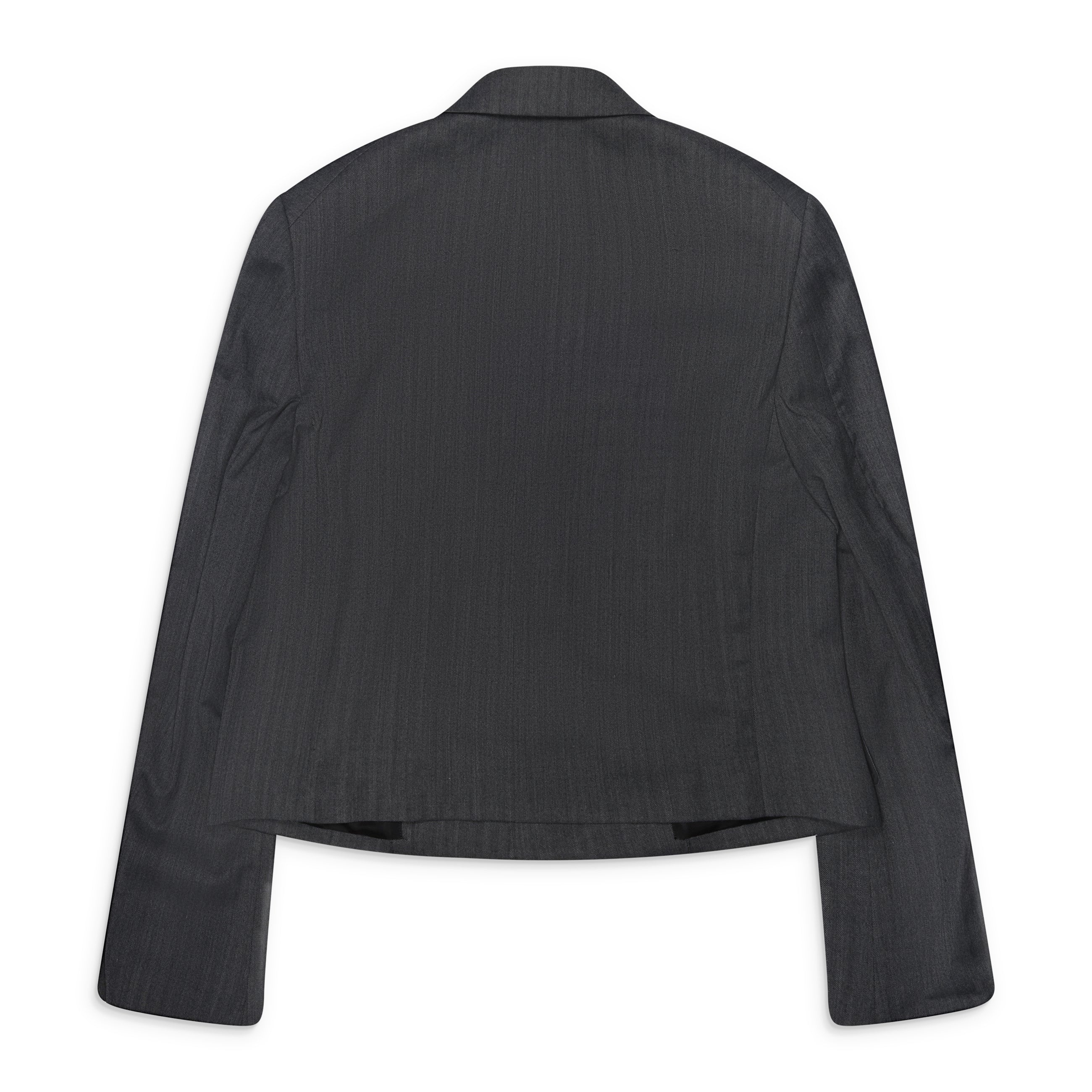 Comme Des Garcons Homme Plus Cropped Single Breasted Blazer Grey